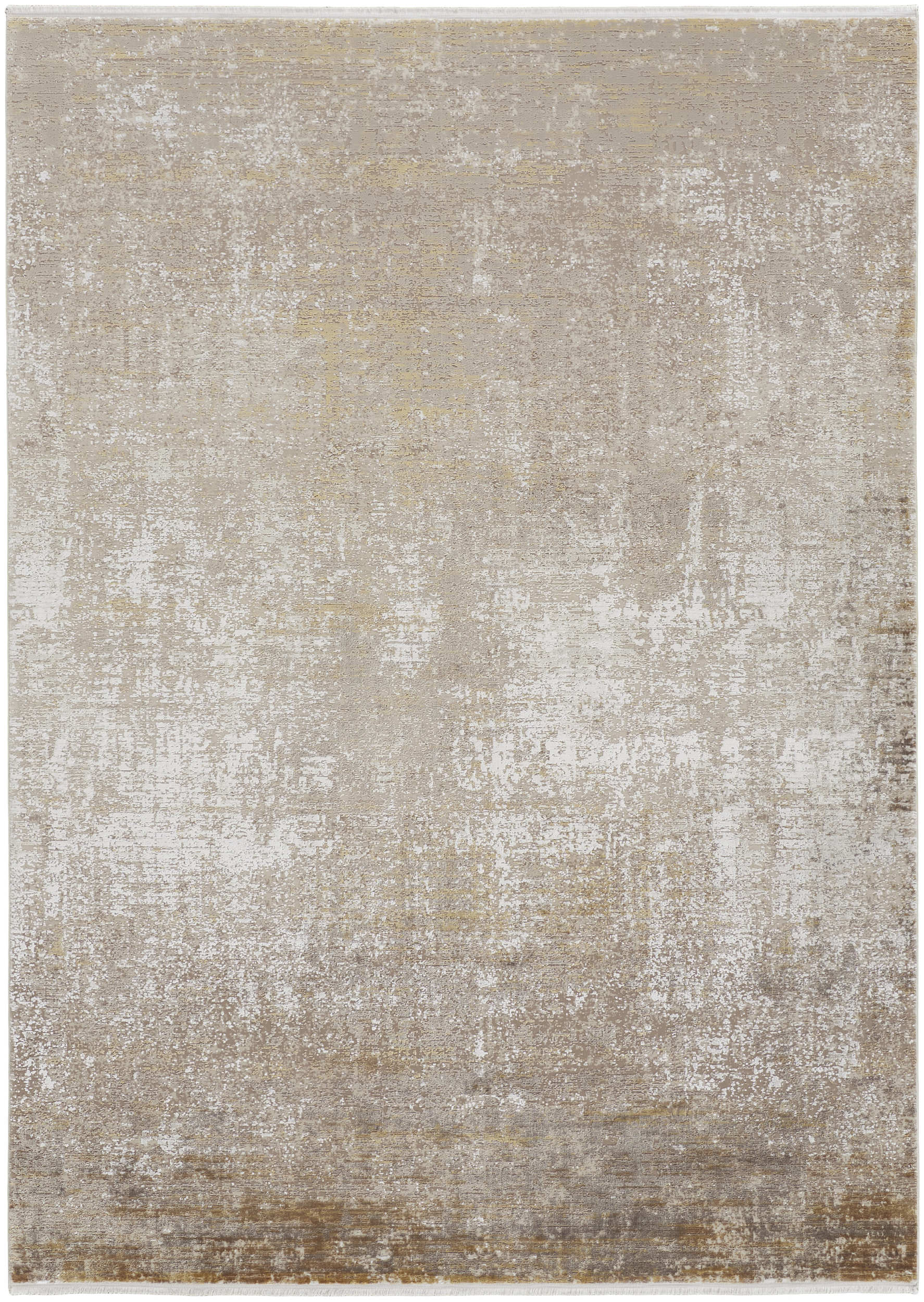 Room Envy 866R39FWBGE000J10 12 x 18 (ft) Loomed Rayon Taupe/Ivory/Gold Rectangular Indoor Abstract Area rug