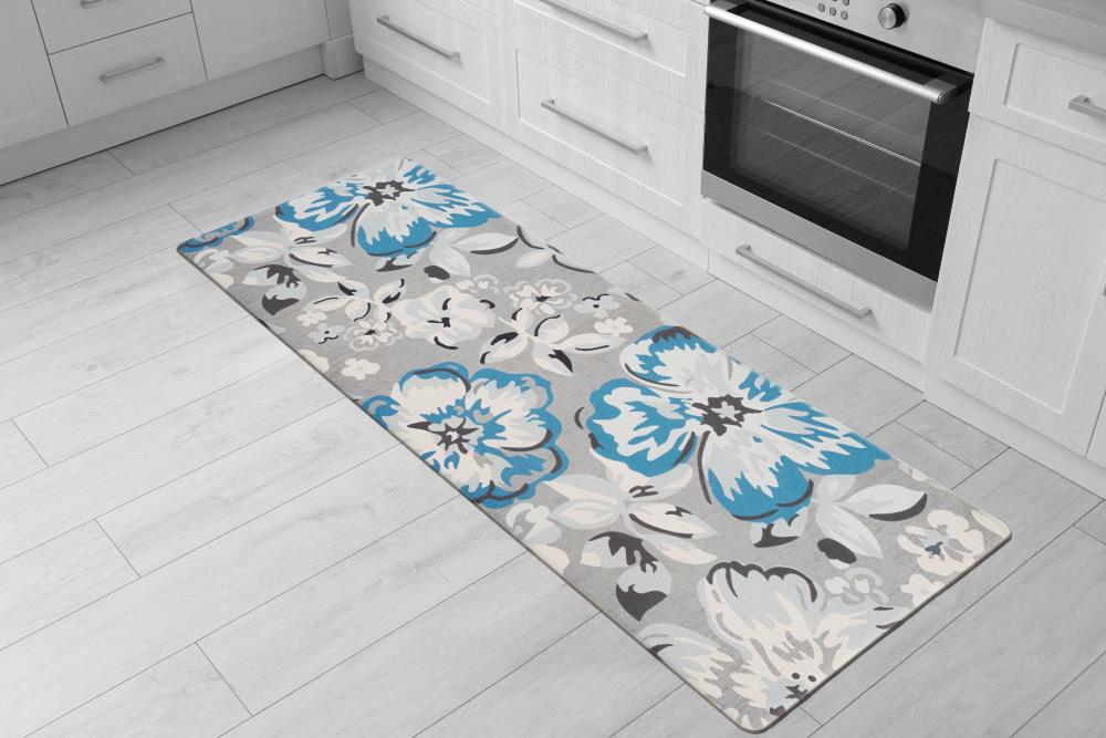 World Rug Gallery 991BLUE18X47 Mats-Cat - View #6