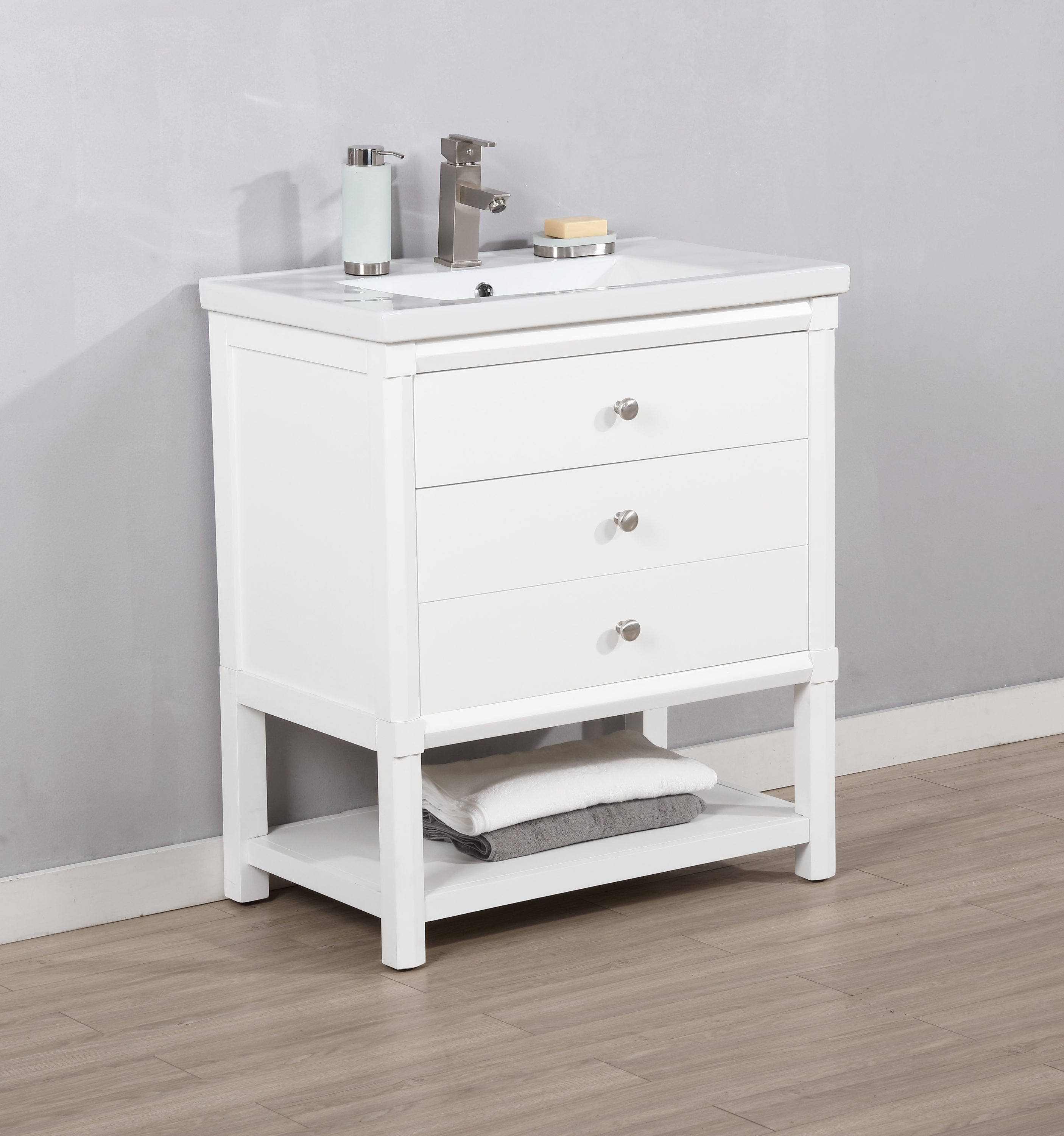 Design Element S07-30-WT Bath-Vanity-Combo - View #3