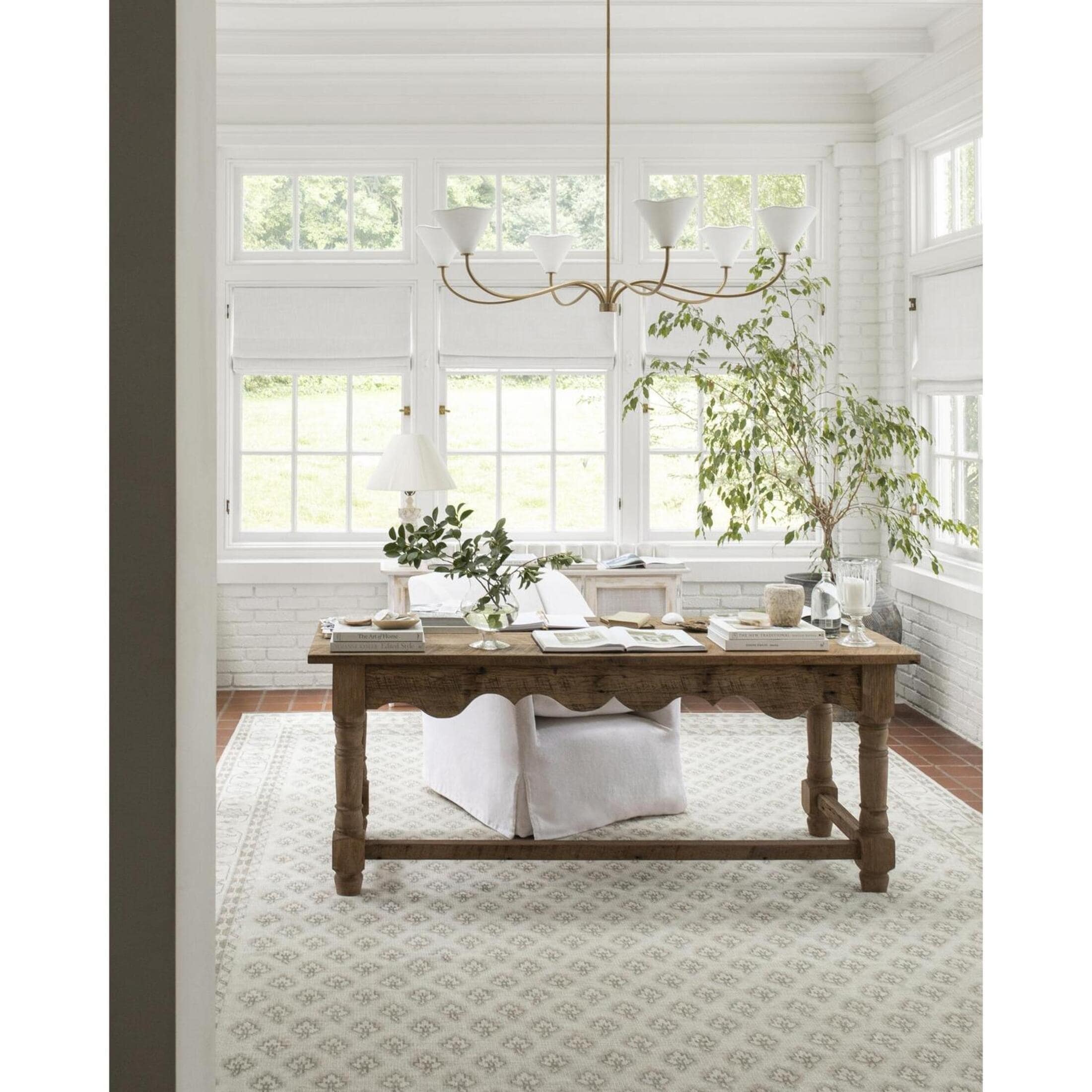 Livabliss NBSH2301-2211 x Nabela Noor Home Shanti 2 x 3 (ft) Flatweave Gray Rectangular Indoor Border Global Pet Friendly Area rug