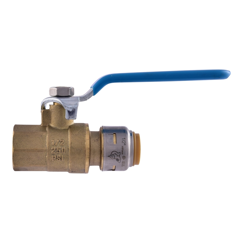 Sharkbite Max 12 In Push To Connect X 12 In Fnpt Brass Ball Valve In