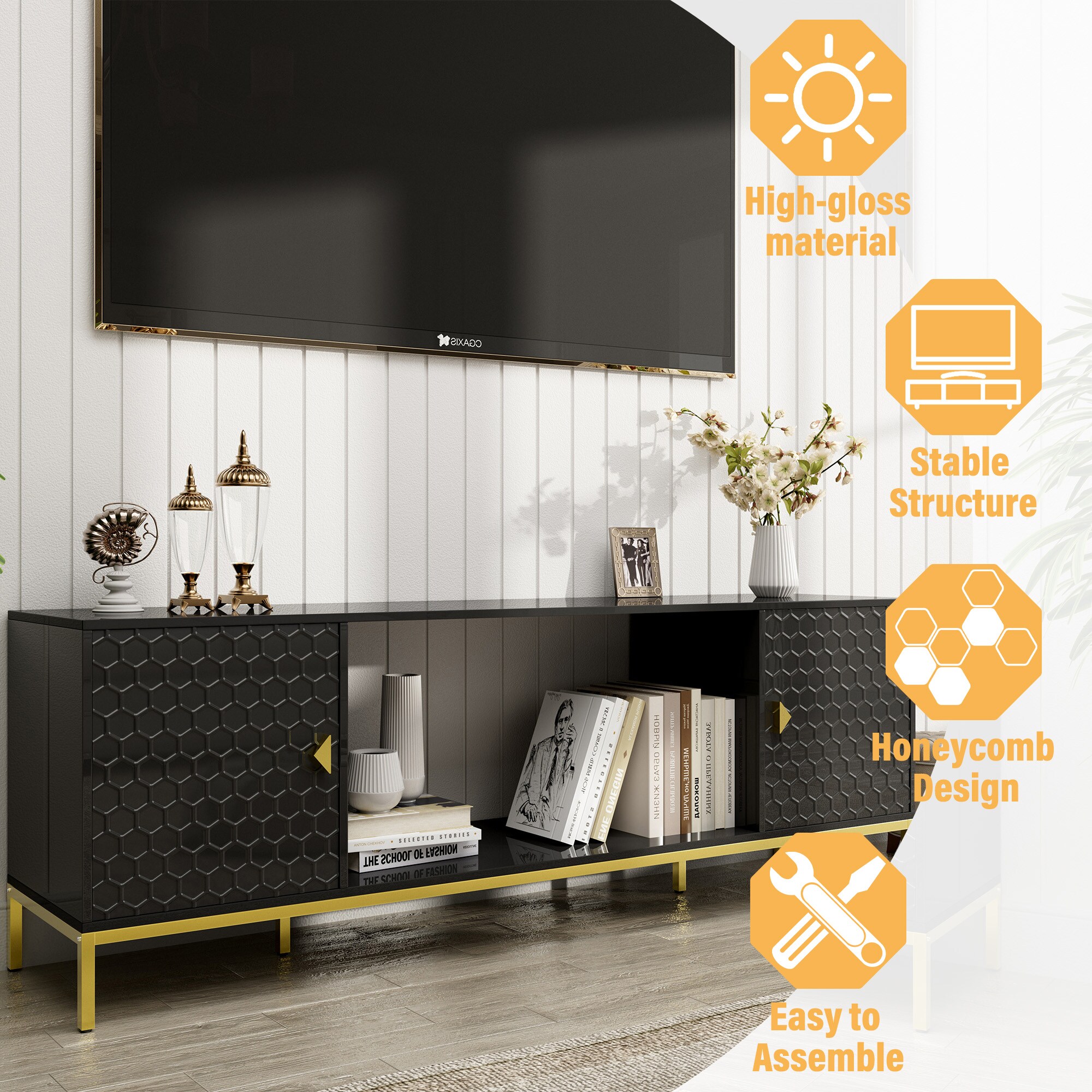 Mondawe OR-MF770B-WS Tv-Stands - View #5