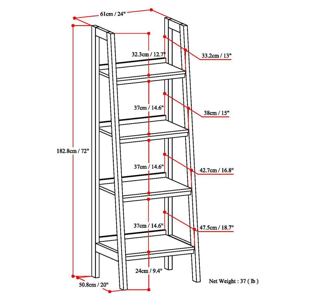 Simpli Home 3AXCSAW-05 bookcases - View #8