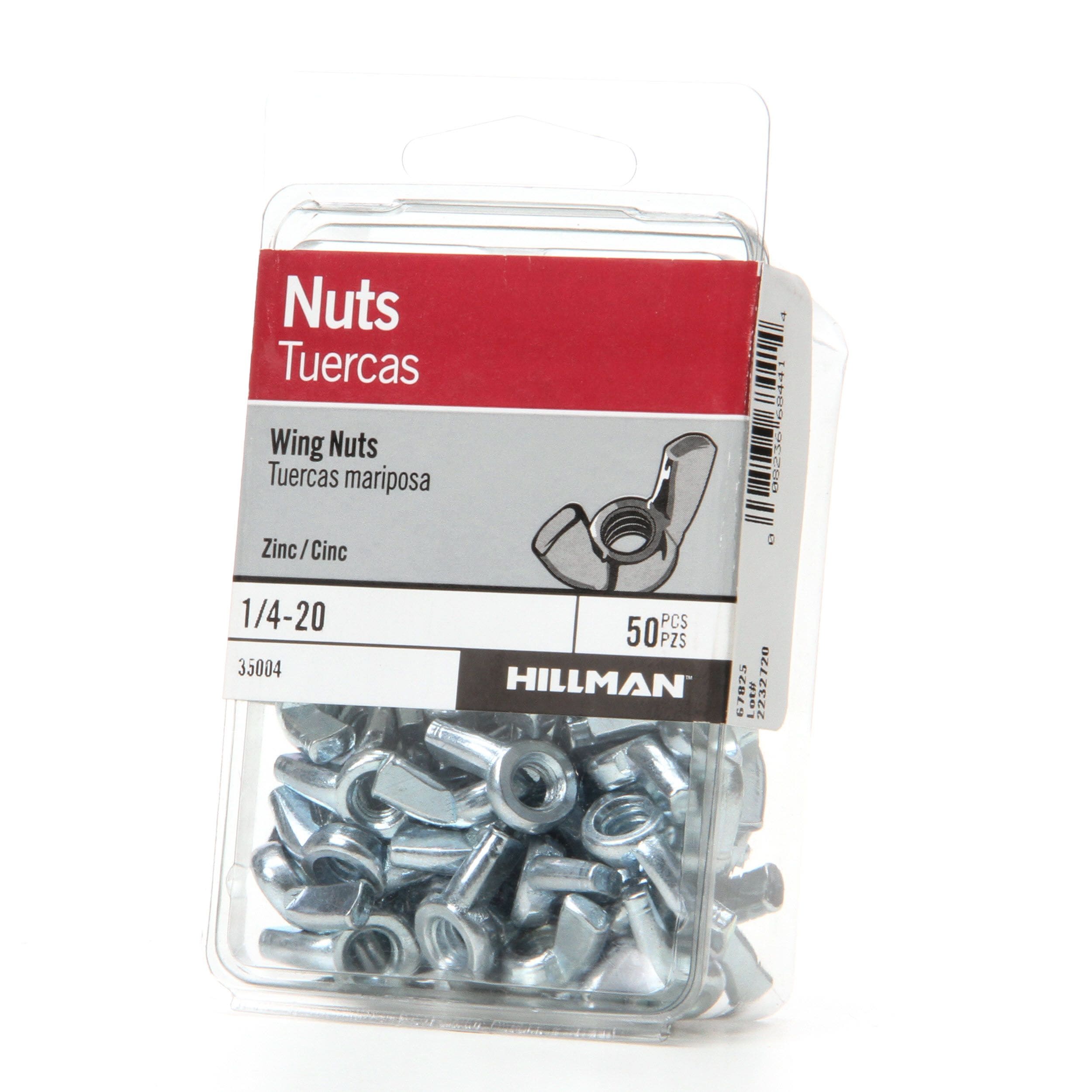 Hillman 1/4-in x 20 Zinc-plated Steel Regular Nut (50-Count) in