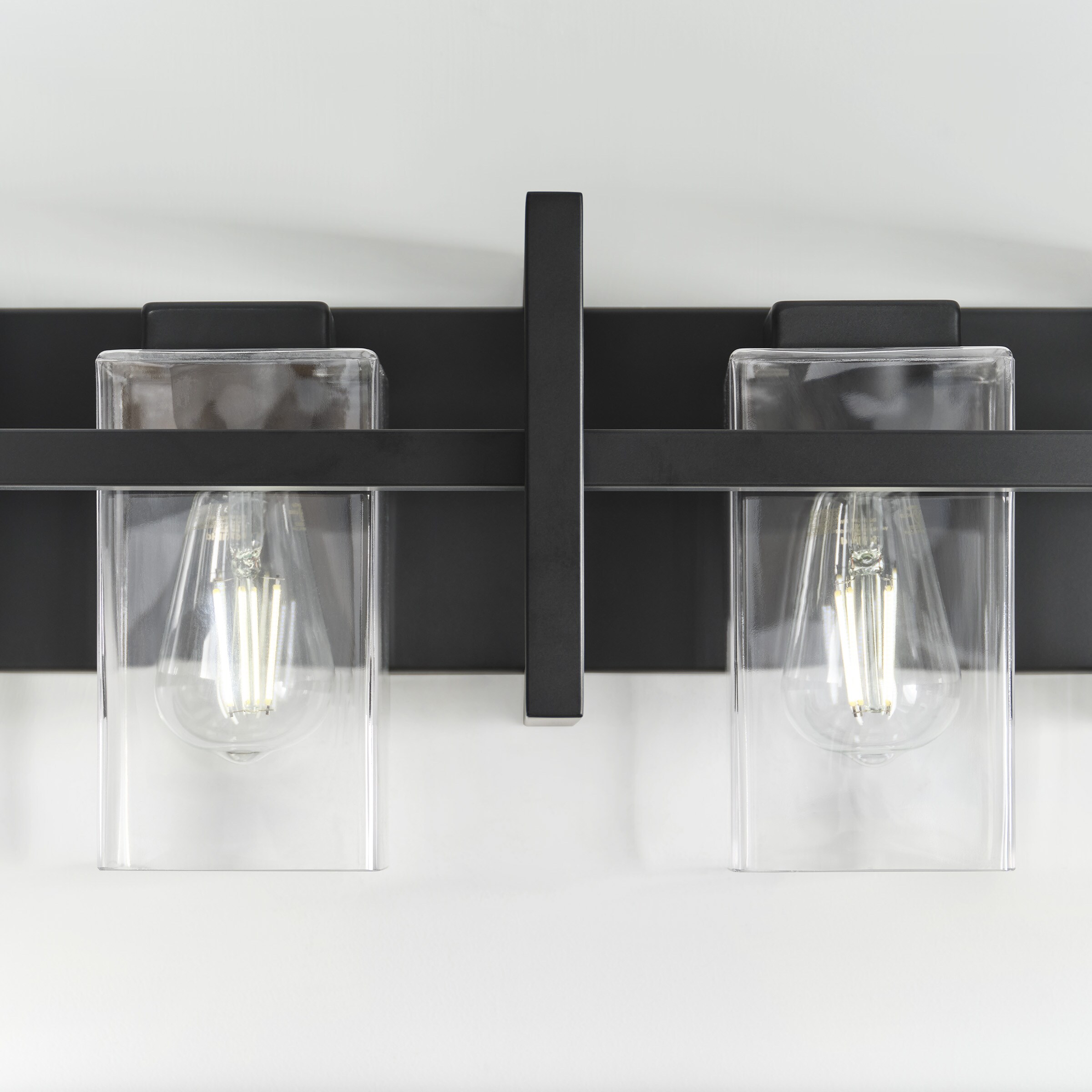 Midnight Black Steel 4-Light Dimmable Vanity Fixture