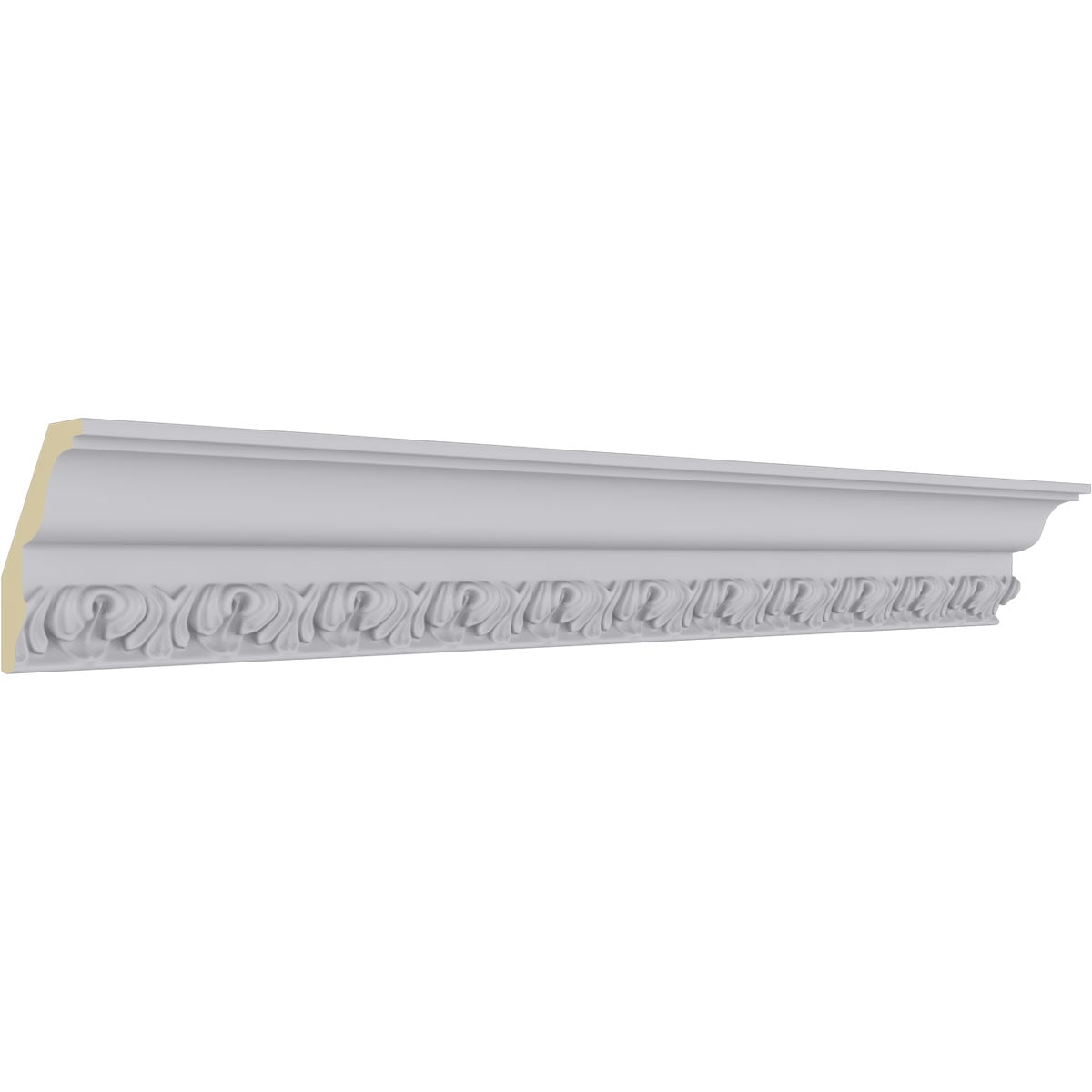 94.5" White Primed Polyurethane Crown Moulding
