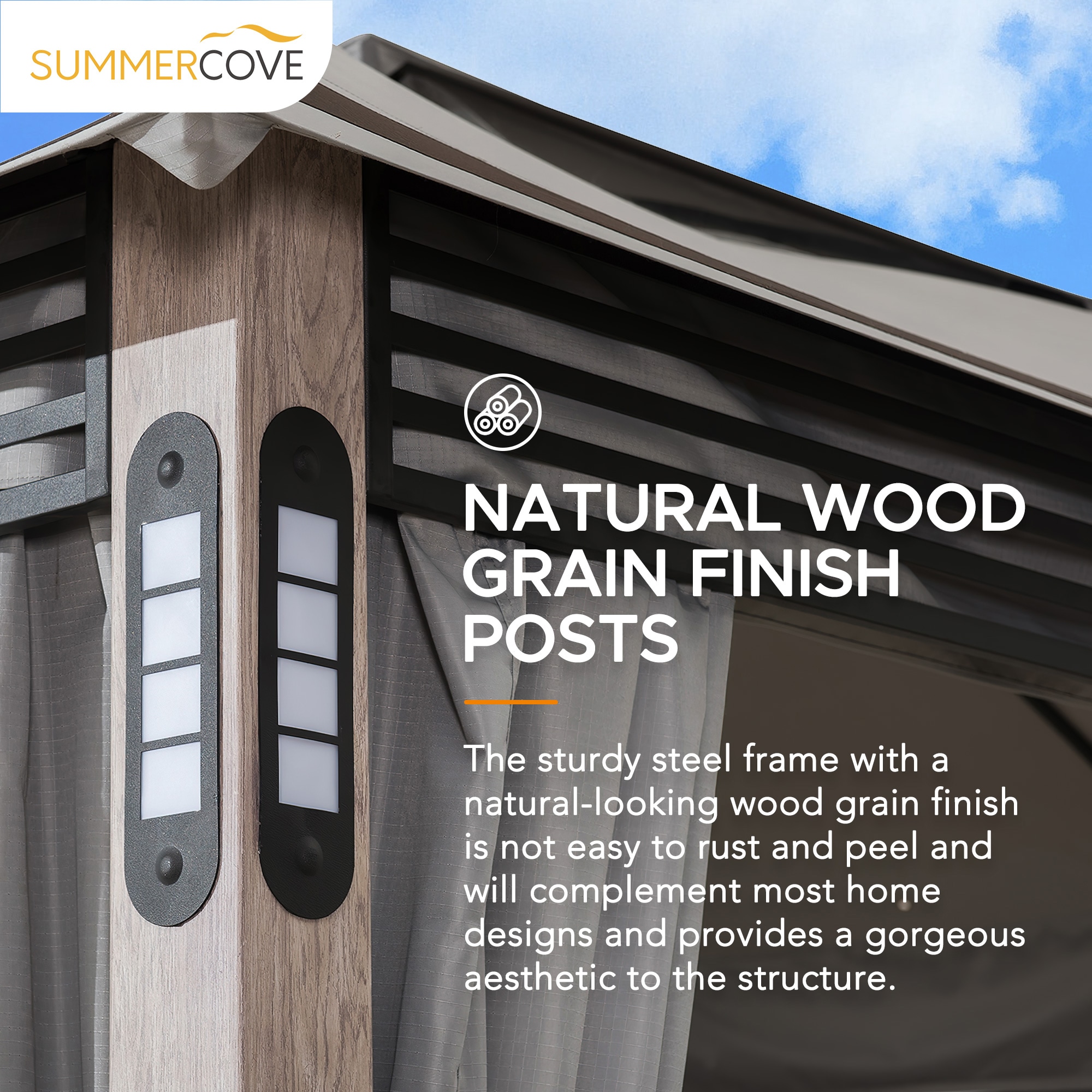 SUMMERCOVE A101015600 Wood-Resin-Gazebos - View #3