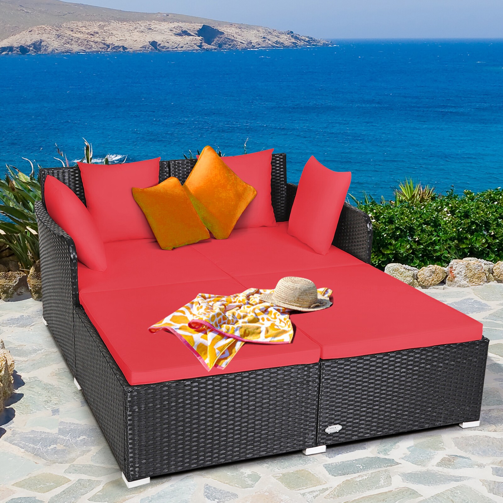 Costway HW67329RE Patio-Sofas-Daybeds - View #5