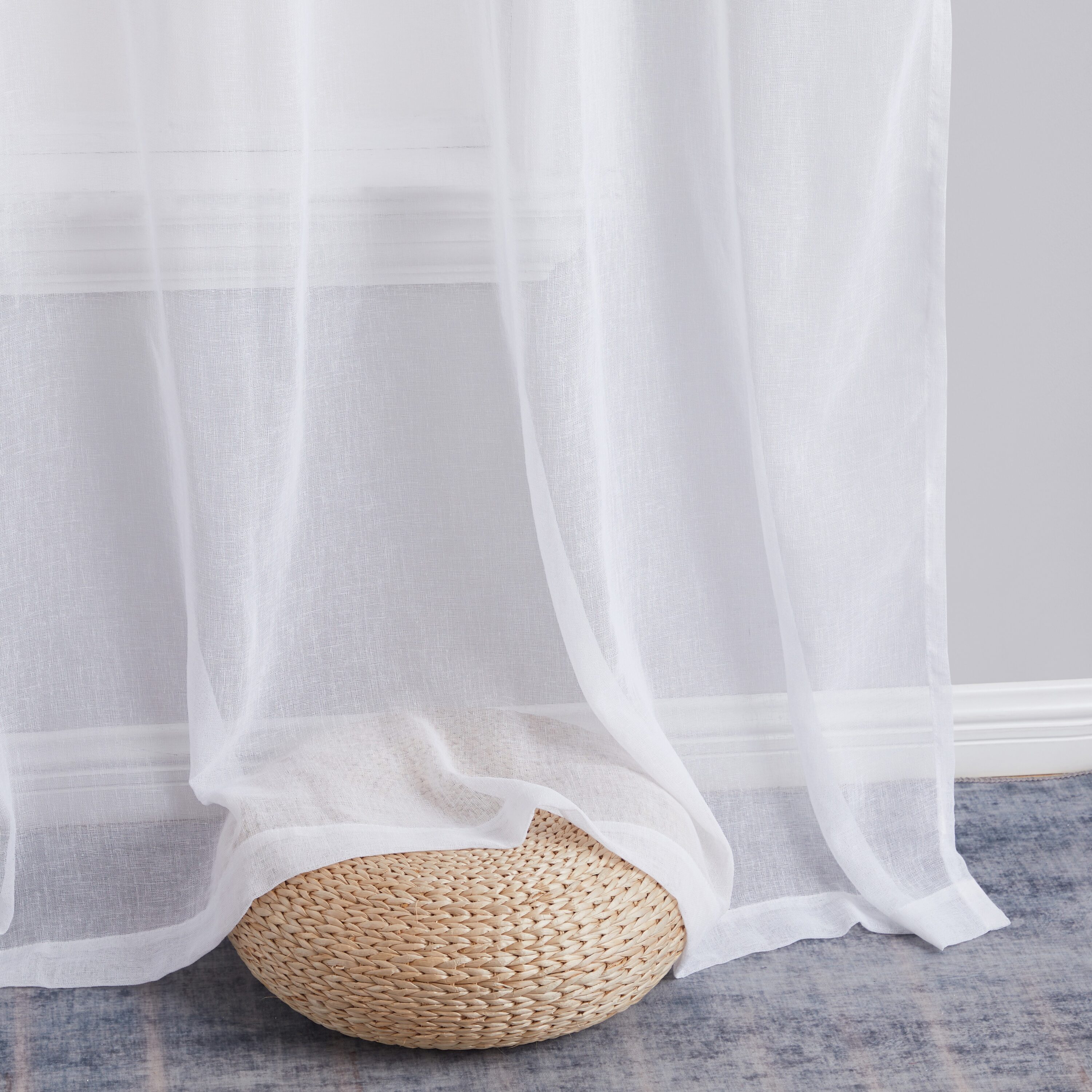 Totally Home Decor PEN-LNRP-WHT63 curtains - View #6