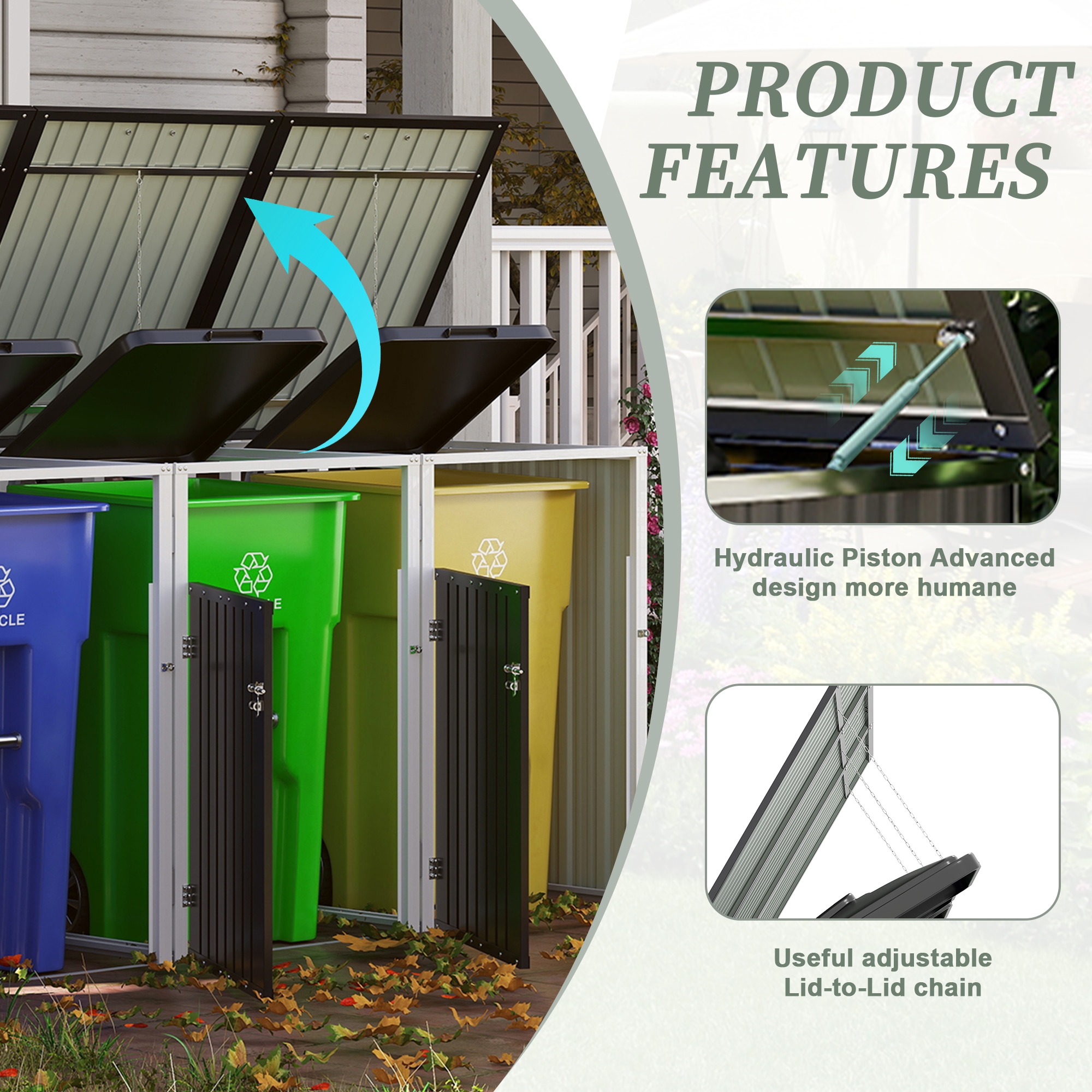 Flynama G-P357716 Metal-Storage-Buildings-Sheds - View #12