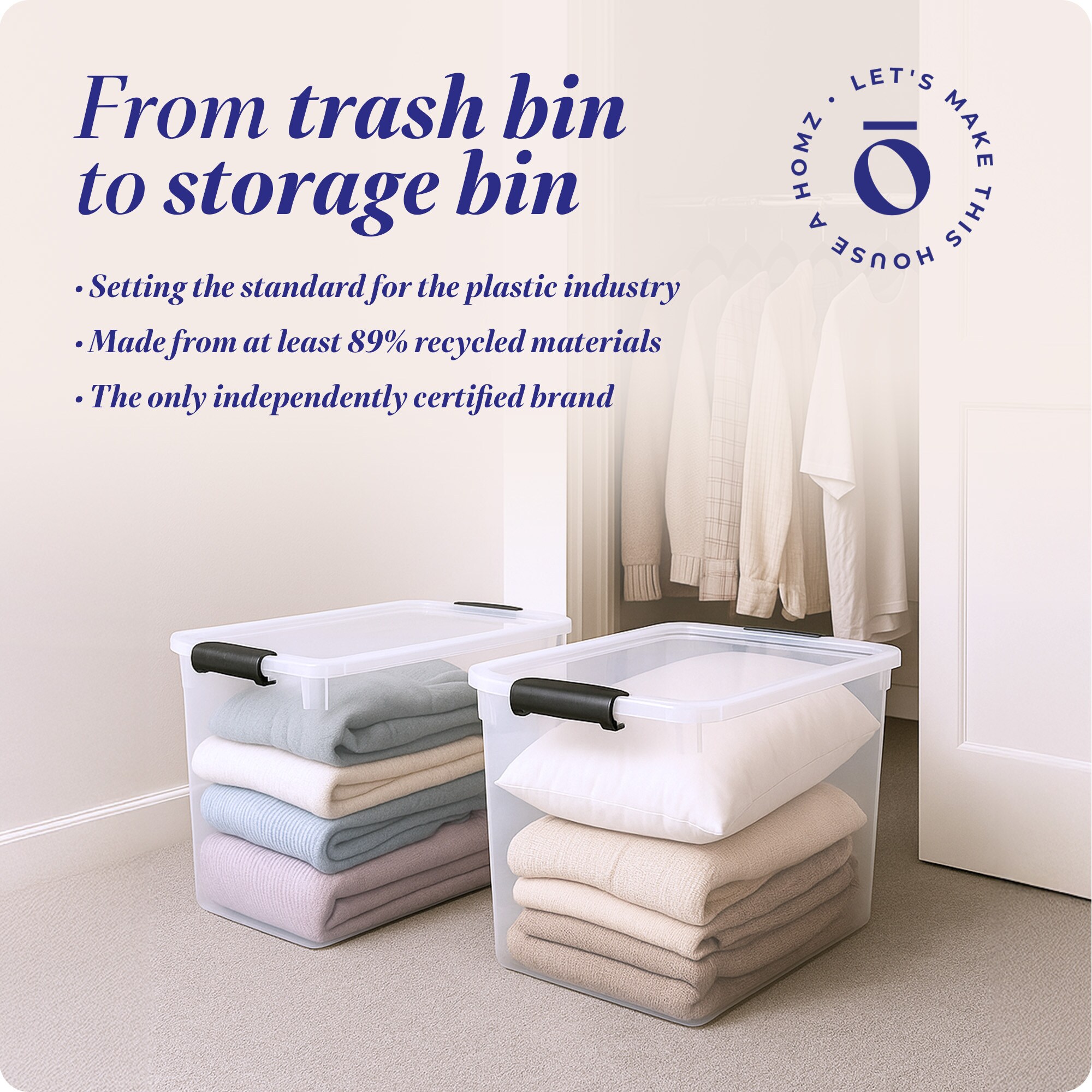 Homz Products 314615 Plastic-Storage-Totes - View #6