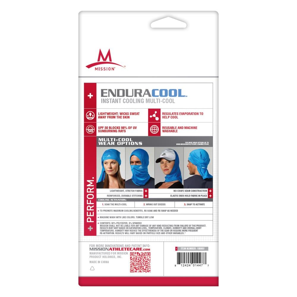 Mission EnduraCool Multi-Cool Cooling Neck Gaiter - My Cooling Store