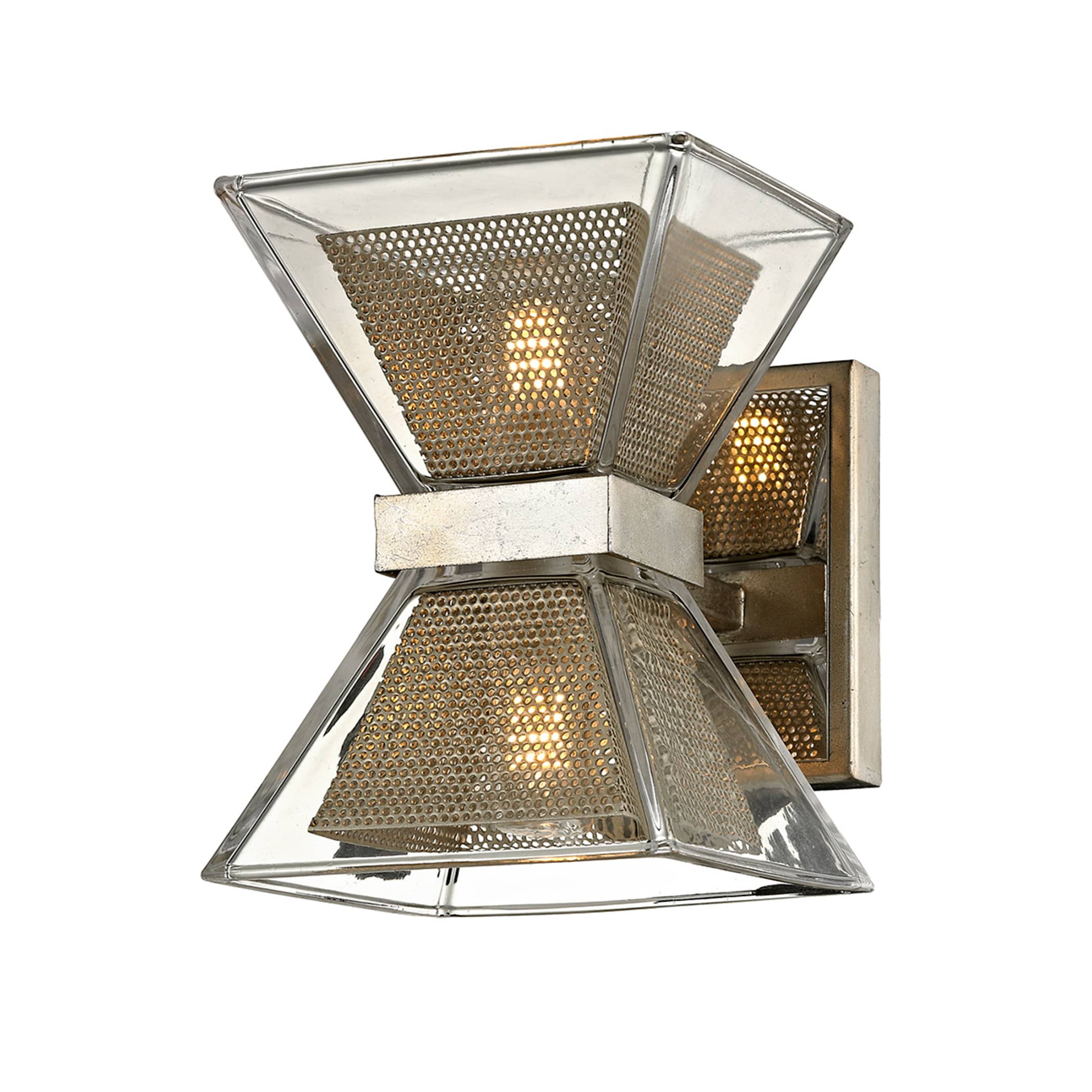 Troy Lighting B5811 Expression 5.25-in 2-Light Silver Leaf LED Modern/Contemporary Vanity Light