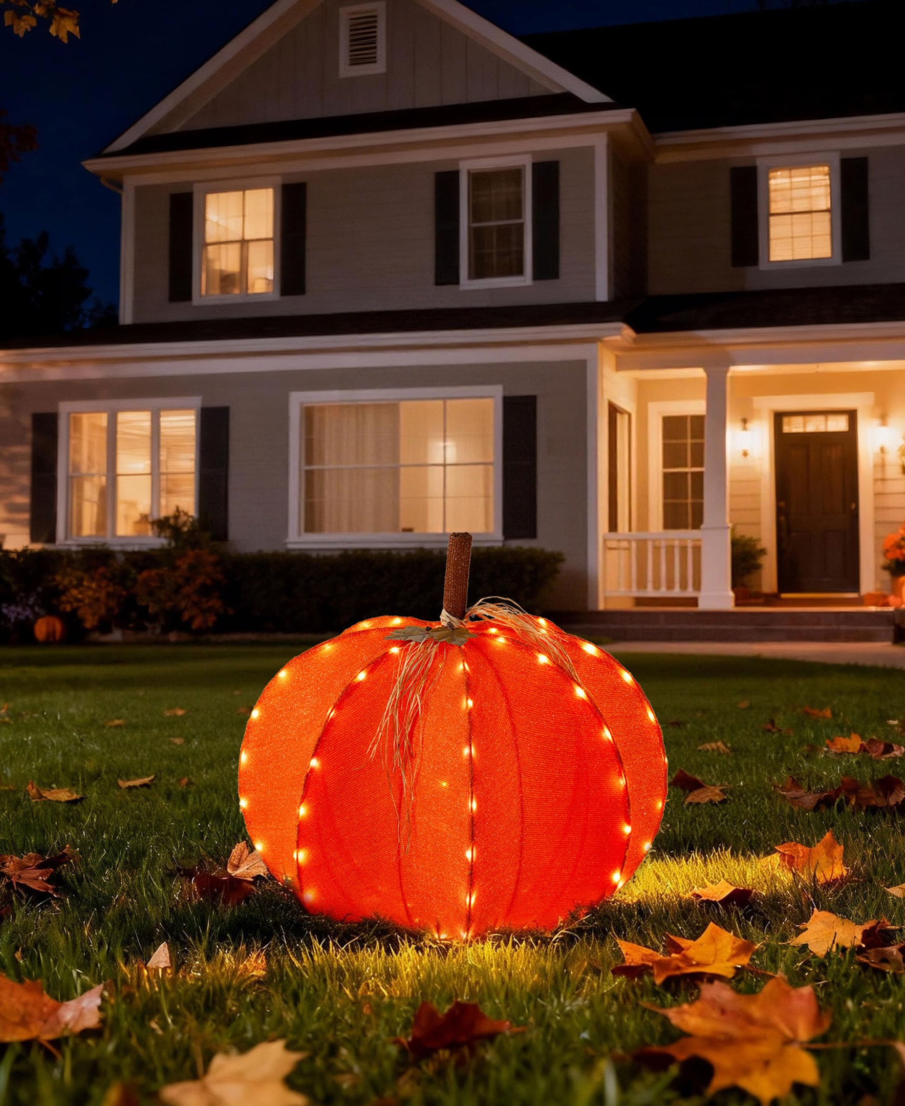 Glitzhome 32-in Pumpkin Free standing decoration