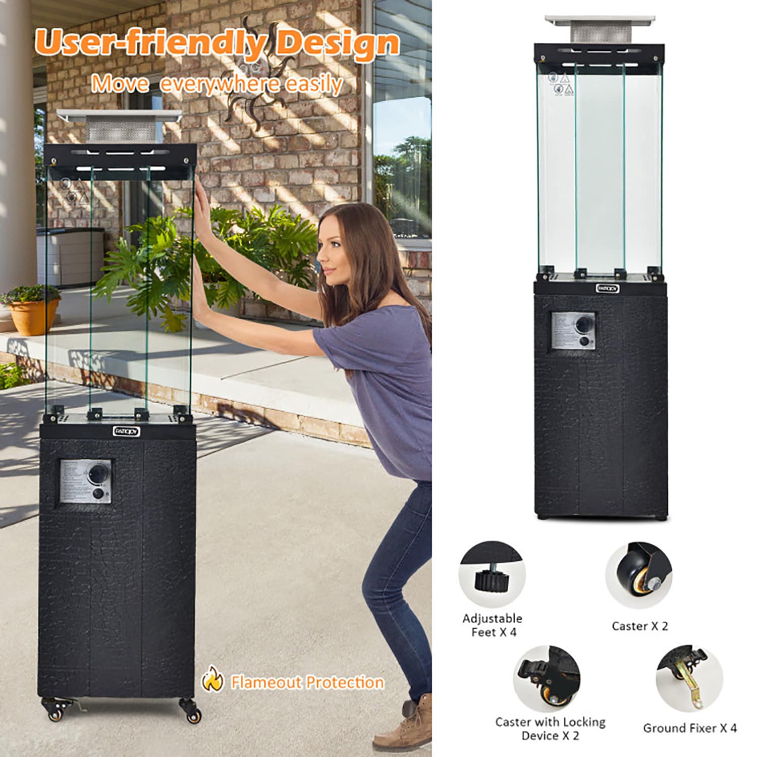 GZMR GZHT-06 Outdoor-Gas-Patio-Heaters - View #8