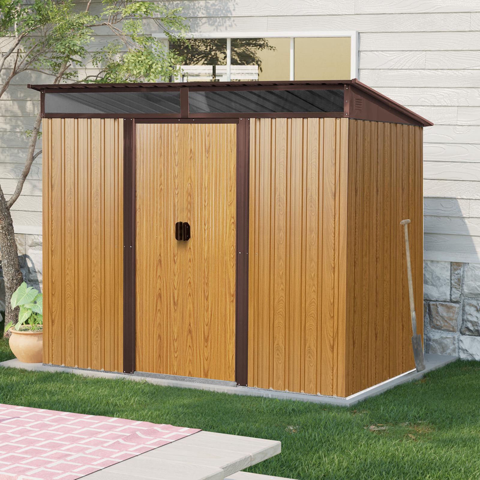 Bayfeve BF-85316-SD 8-ft x 6-ft Galvanized steel Storage Shed