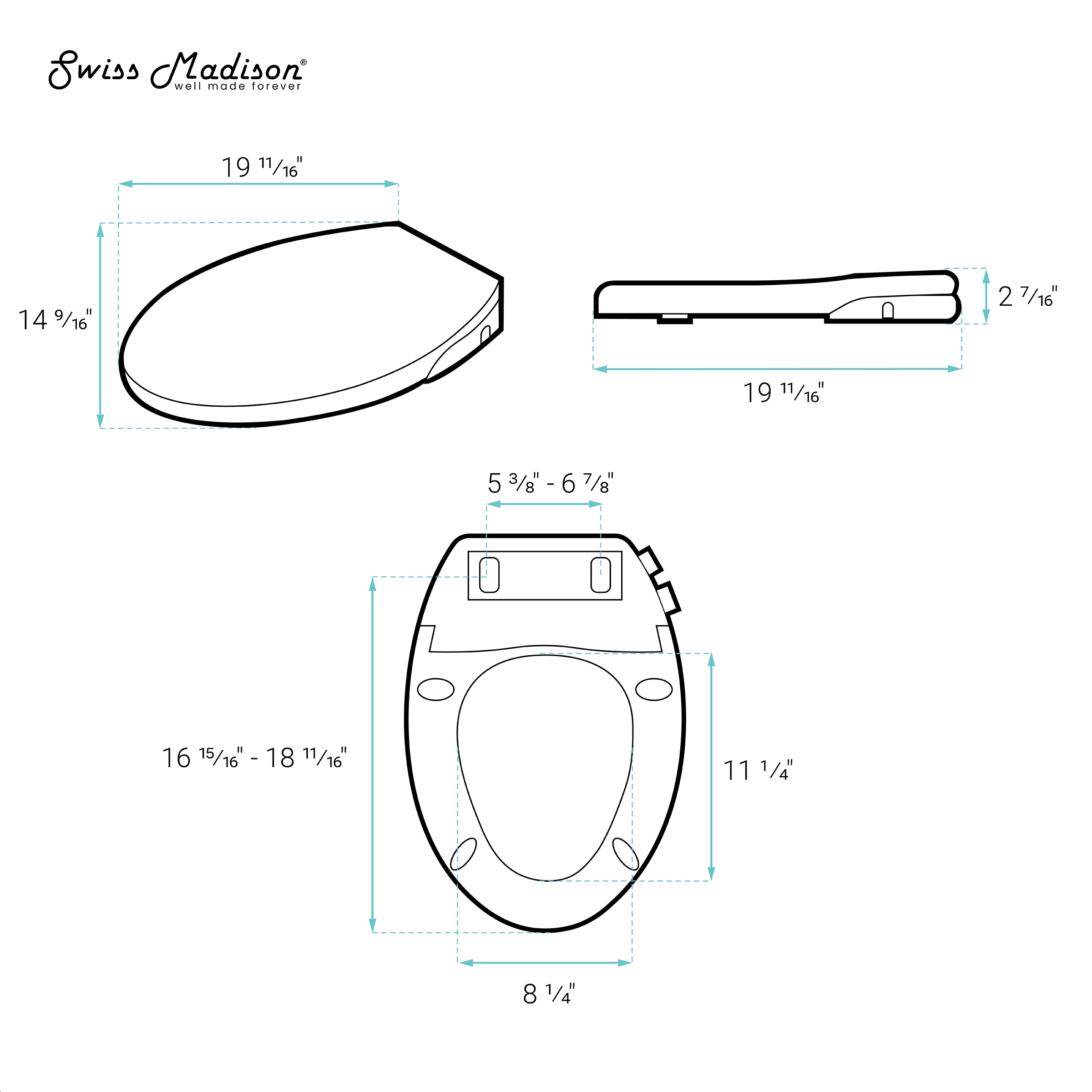 Swiss Madison SM-25-SSMMR03WH Bidet-Attachments - View #4