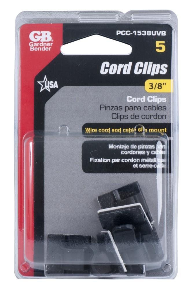 Gardner Bender 3/8-in Plastic Cable Clips Cable Staple (5-Pack) in the Cable  Staples & Spacers department at