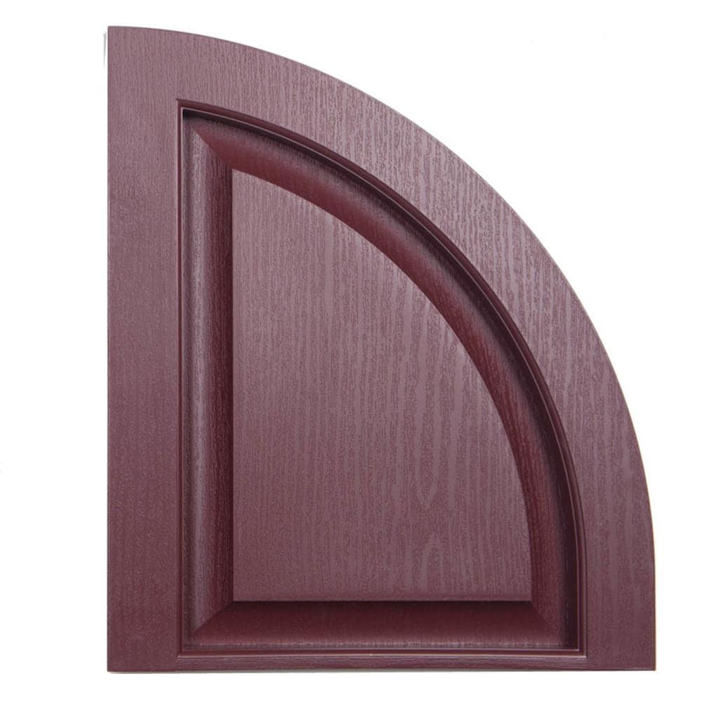 Alpha ACCRPQTRRNDBO 14.5-in W x 17-in H Bordeaux Exterior Shutters (2-Pack)