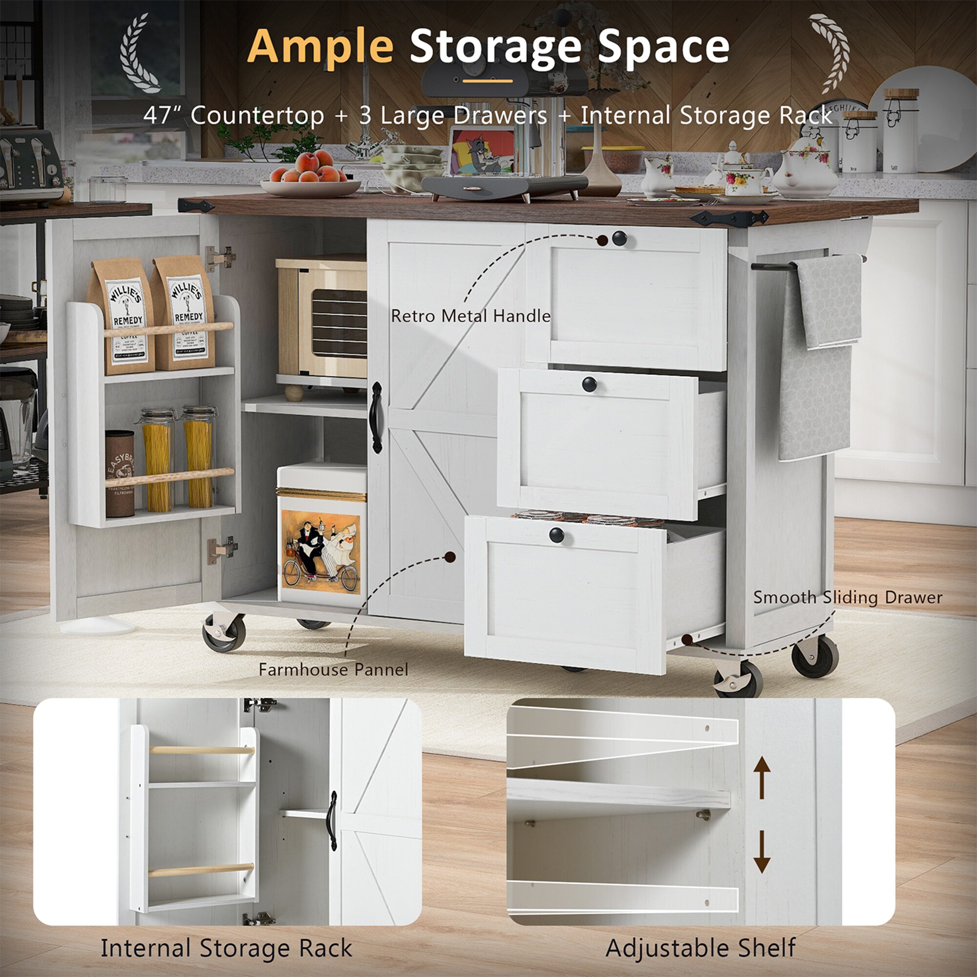 SINOFURN SYB260052WT Kitchen-Furniture - View #14