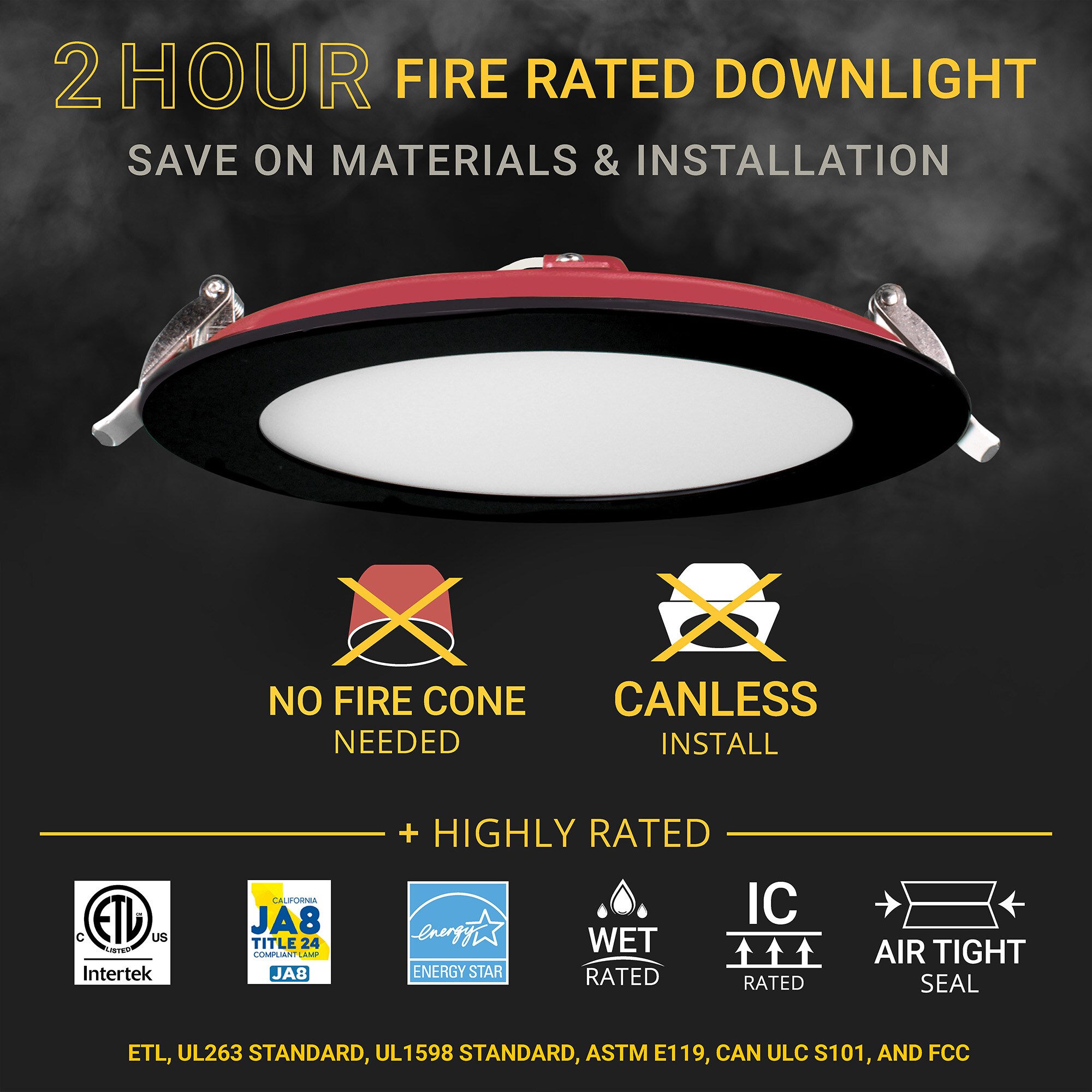 NUWATT NWPDL615W5CTFRBLK6P Led-Retrofit-Downlight - View #3