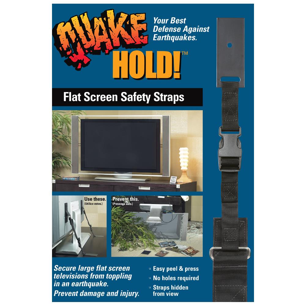 QuakeHOLD! Black Nylon Furniture Safety Strap 4160 - The Home Depot