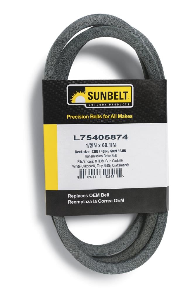Sunbelt L-75405874 42-in;46-in;50-in;54-in Transmission Drive Belt for  Riding Mower/Tractors at
