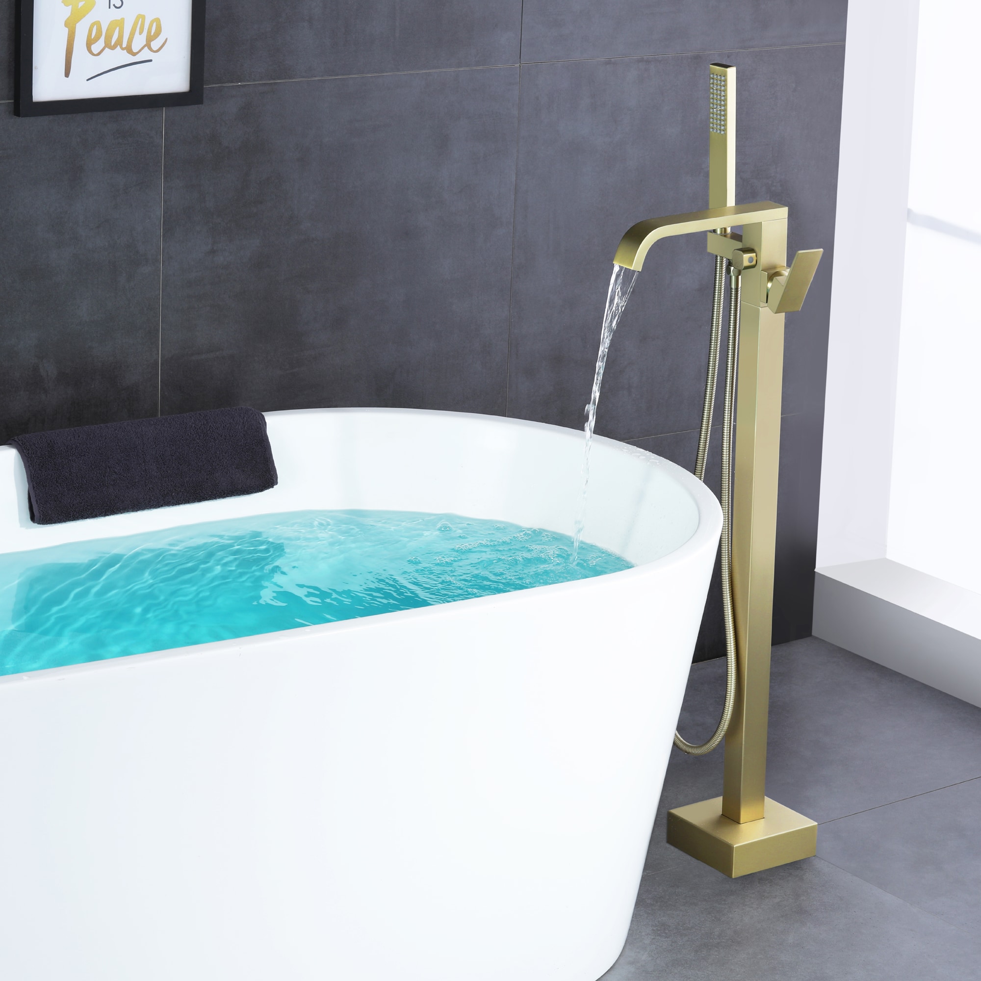 WELLFOR SPA-18004BG Roman-Tub-Faucets - View #10