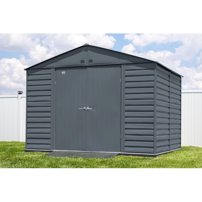 Arrow 10-ft x 8-ft Select Galvanized Steel Storage Shed in the Metal ...