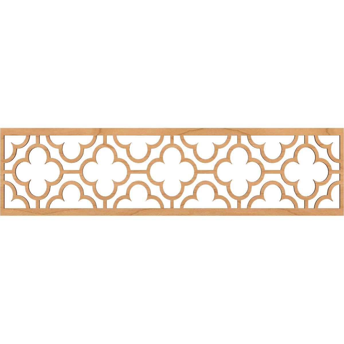 Ekena Millwork MLDA12X47CHIMA Chicago Fretwork Flat Trim 12-in x 3.92-ft Maple Brown Unfinished 2156948 Pierced Wall Panel Moulding