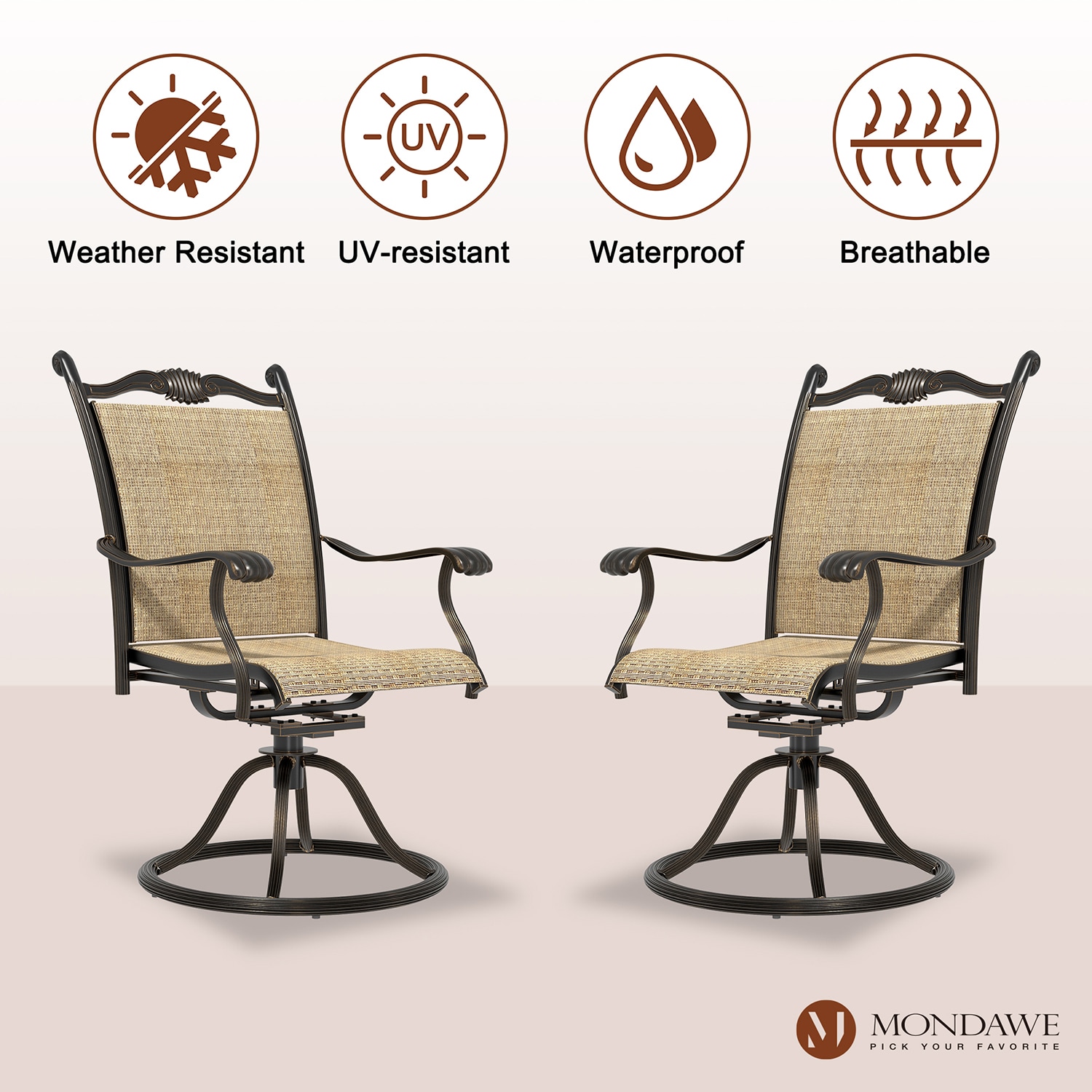Mondawe MOLQ153R Patio-Chairs - View #6