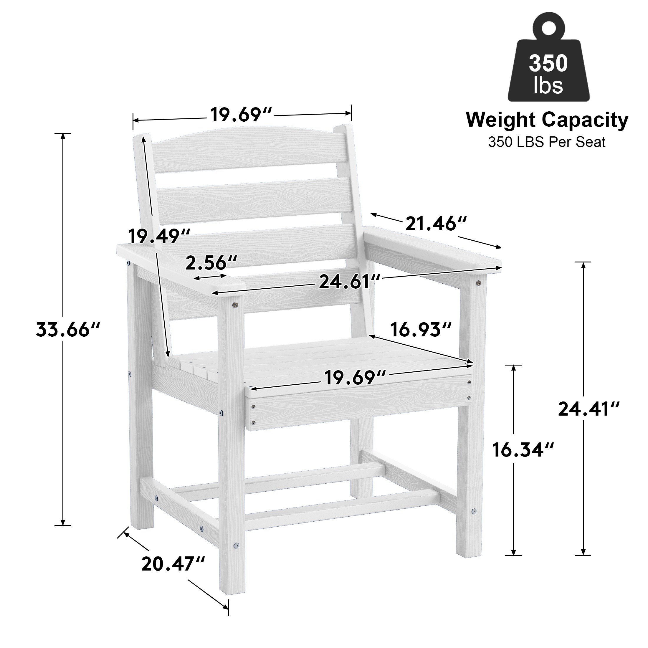 Serwall LS-JYCY02-WE Patio-Chairs - View #2