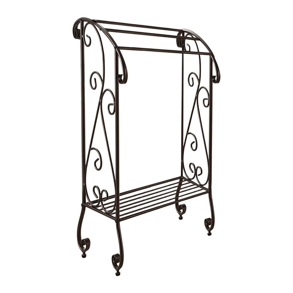 Benzara Brown Freestanding Towel Rack at Lowes.com