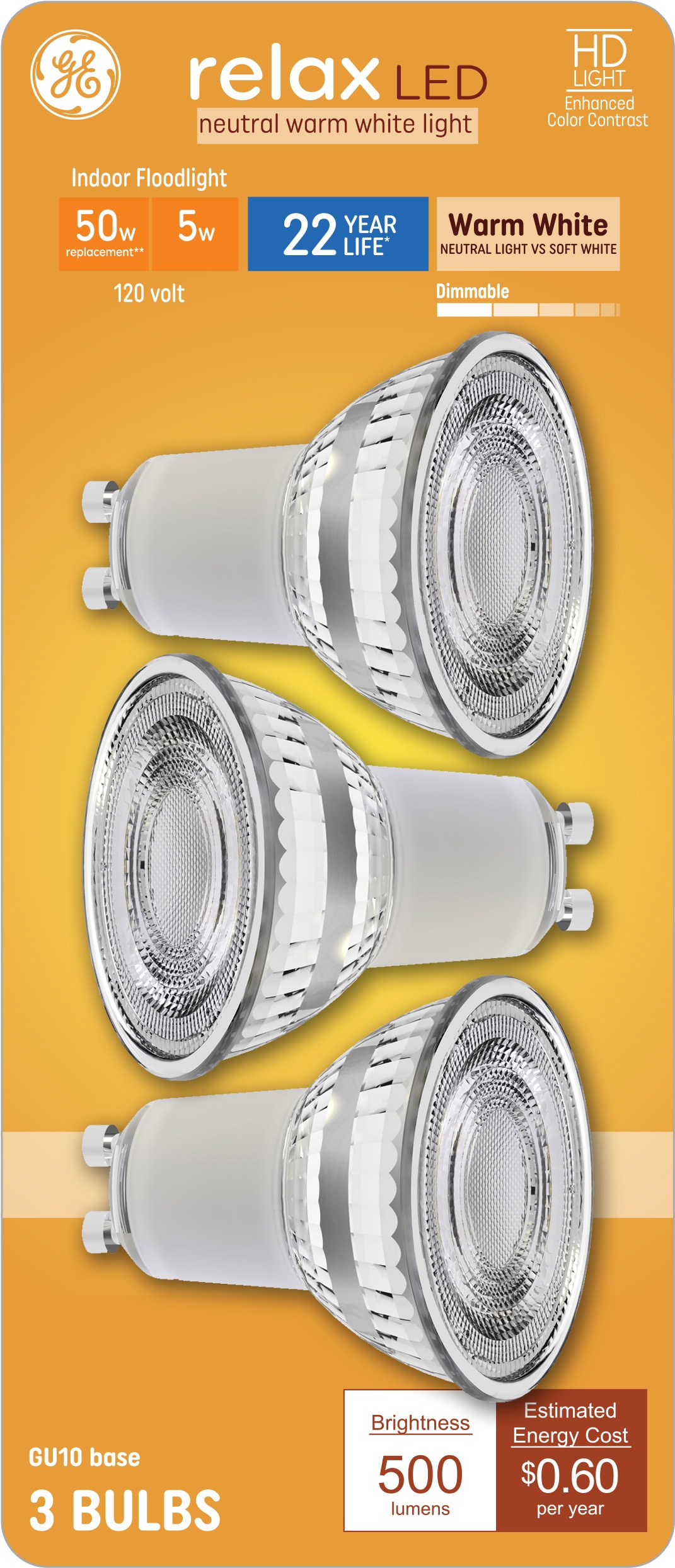 Philips 423418 6-Watt (50-Watt) AirFlux MR16 LED Indoor Flood GU10 Base LED  Bright White ,120-Volt Light Bulb, Dimmable - Led Household Light Bulbs 
