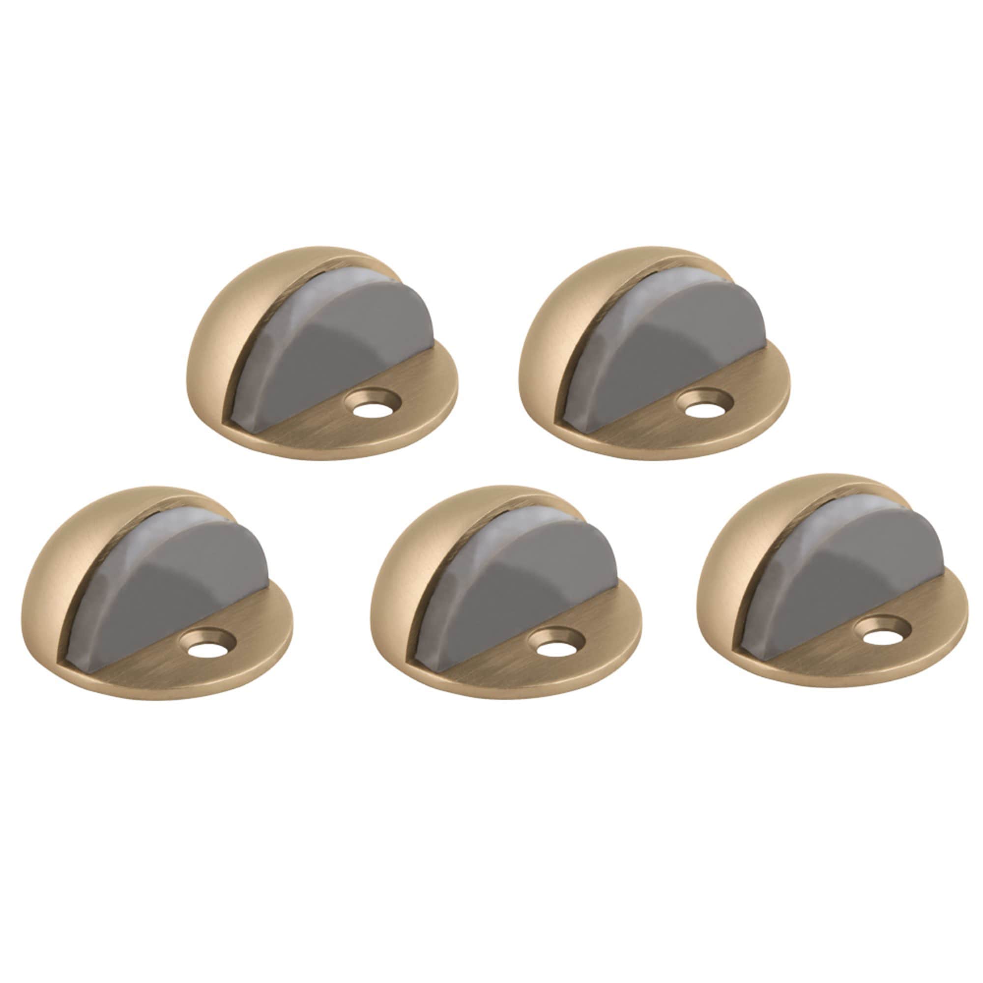Design House 181875 Satin brass Dome bumper Door Stop 5 -Pack