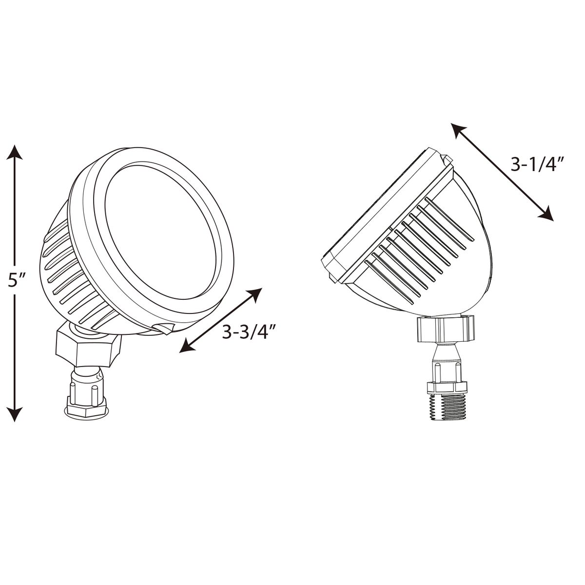LED Swivel Security/Flood Light Head