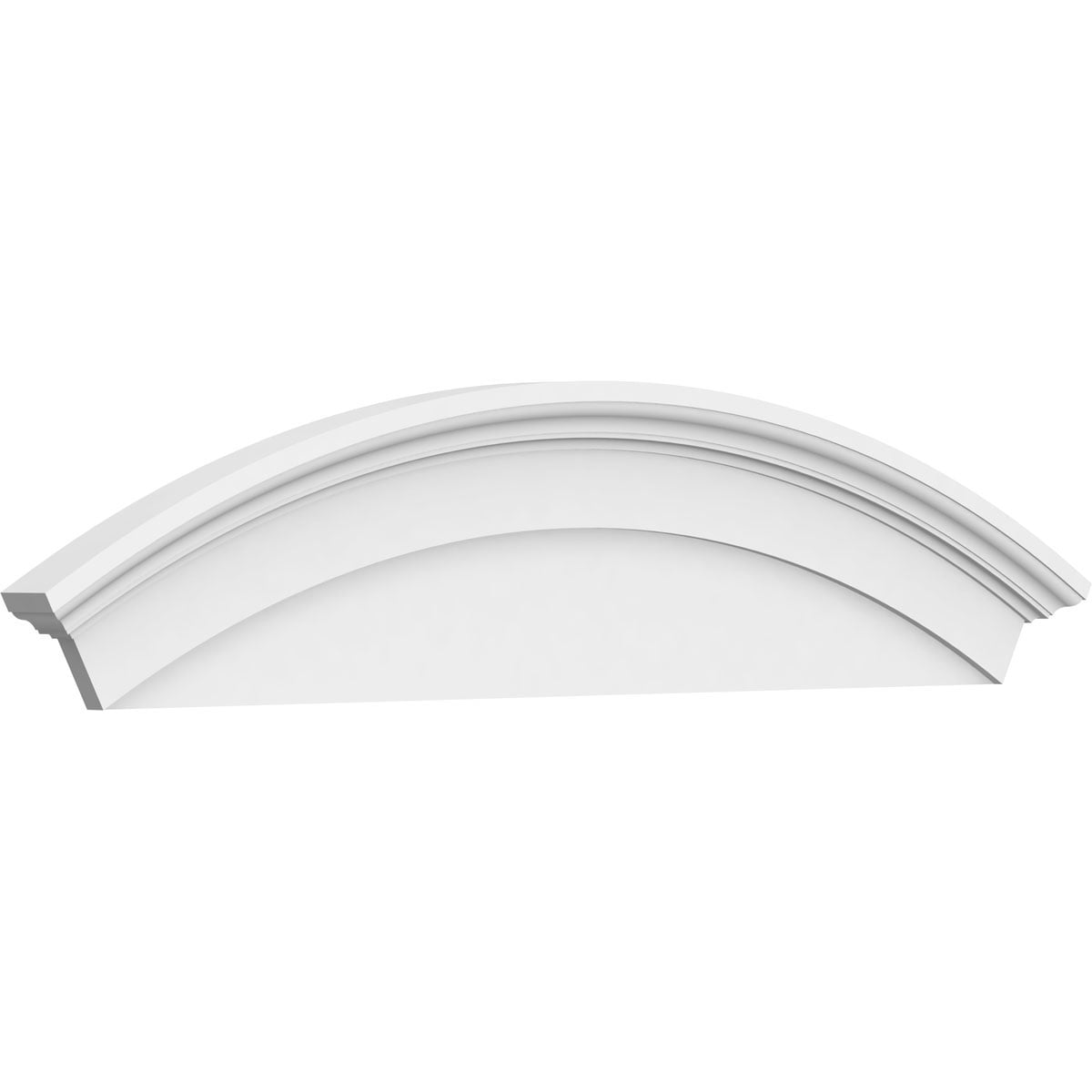 Ekena Millwork PEDP058X140ARD00 58-in W x 14-in L PVC Pediment