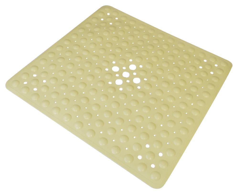 Style Selections White Non-slip Bath Mat in the Bathroom Safety