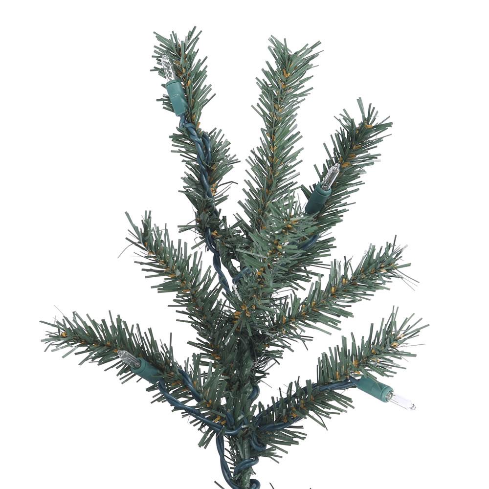 Vickerman 5-ft Pre-lit Slim Artificial Christmas Tree with LED Lights ...