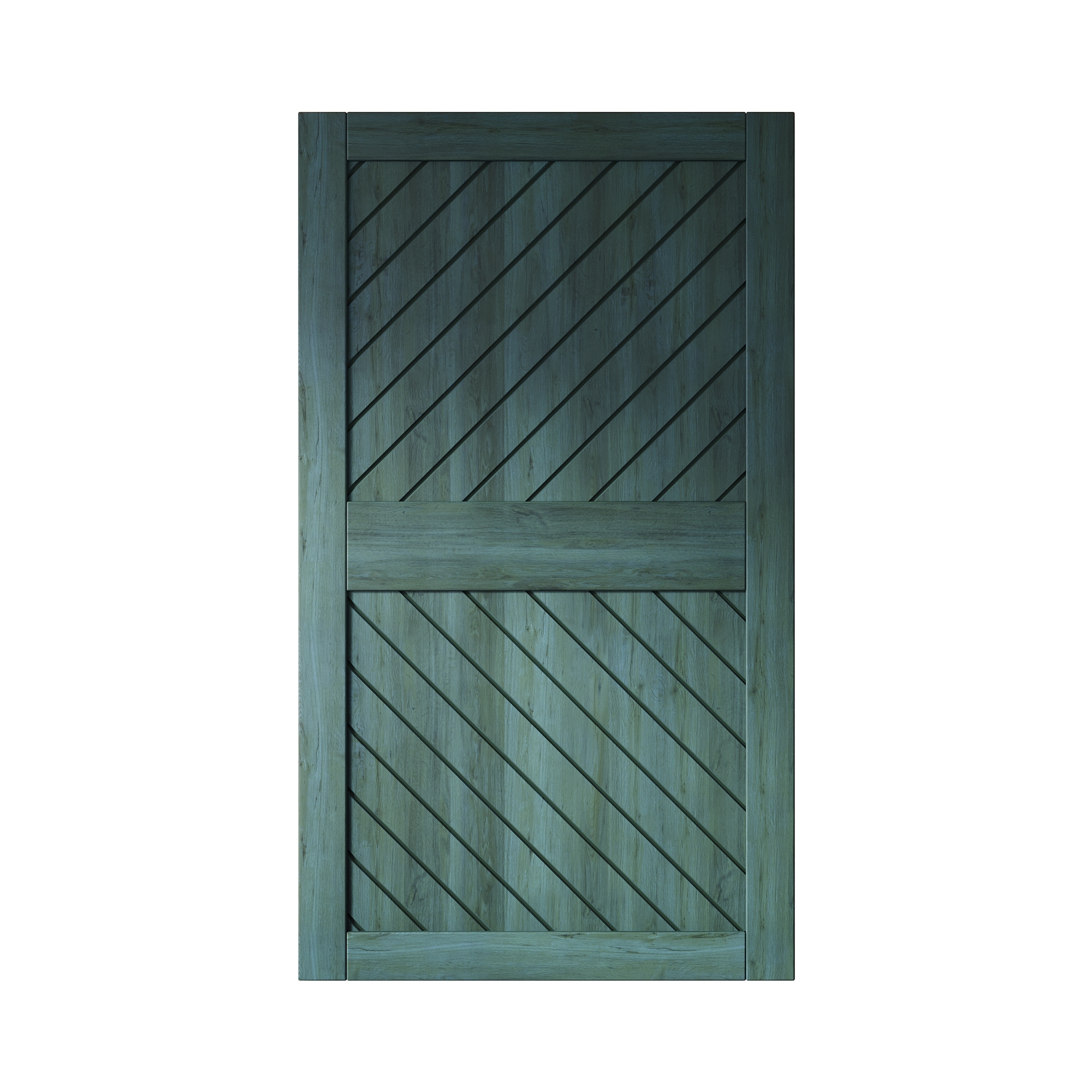 HOMACER XT3-5084-RP 50-in x 84-in Royal Pine Prefinished Non-standard Pine Wood Solid core Single Barn Door (Hardware Not Included)