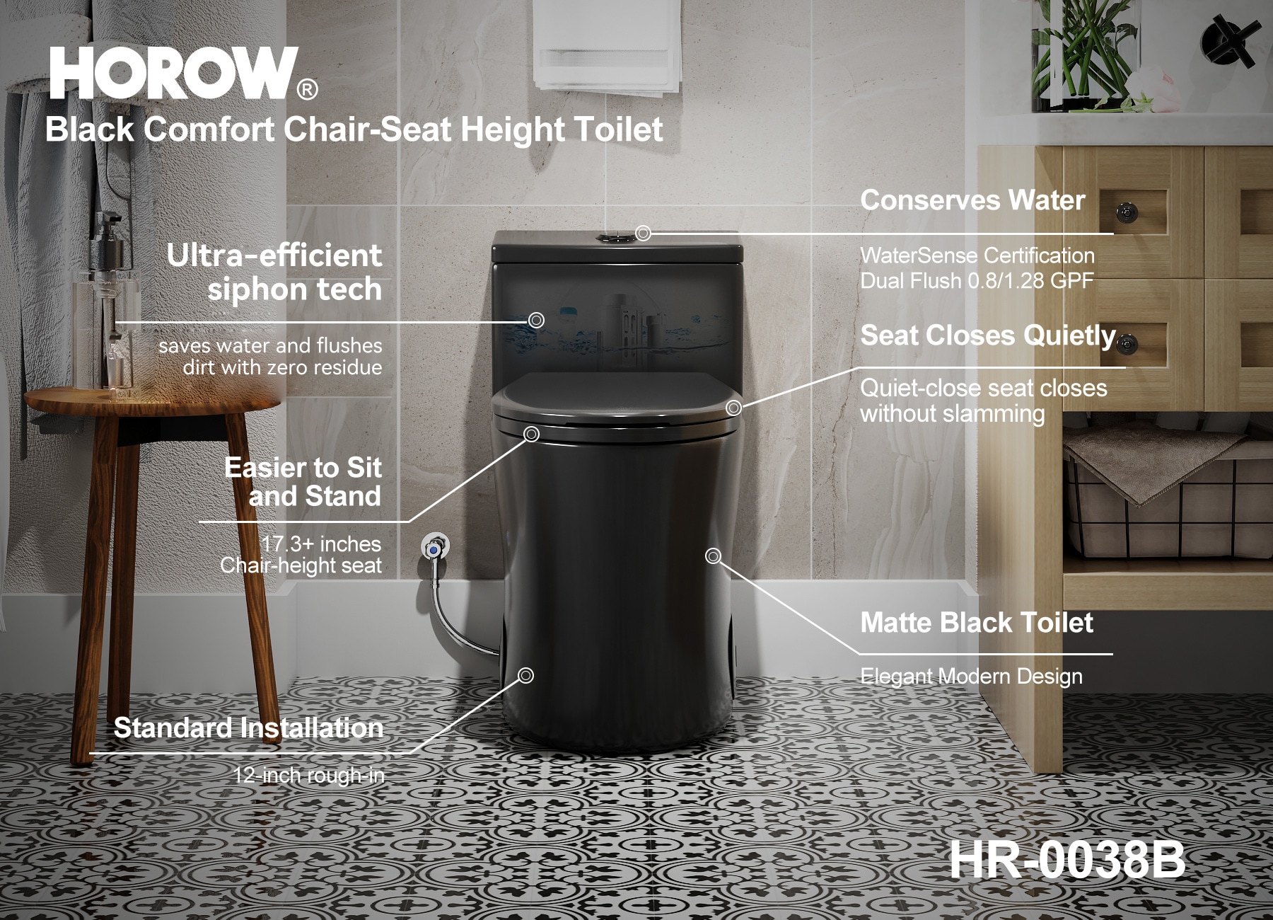 HOROW T0338WB toilets - View #4