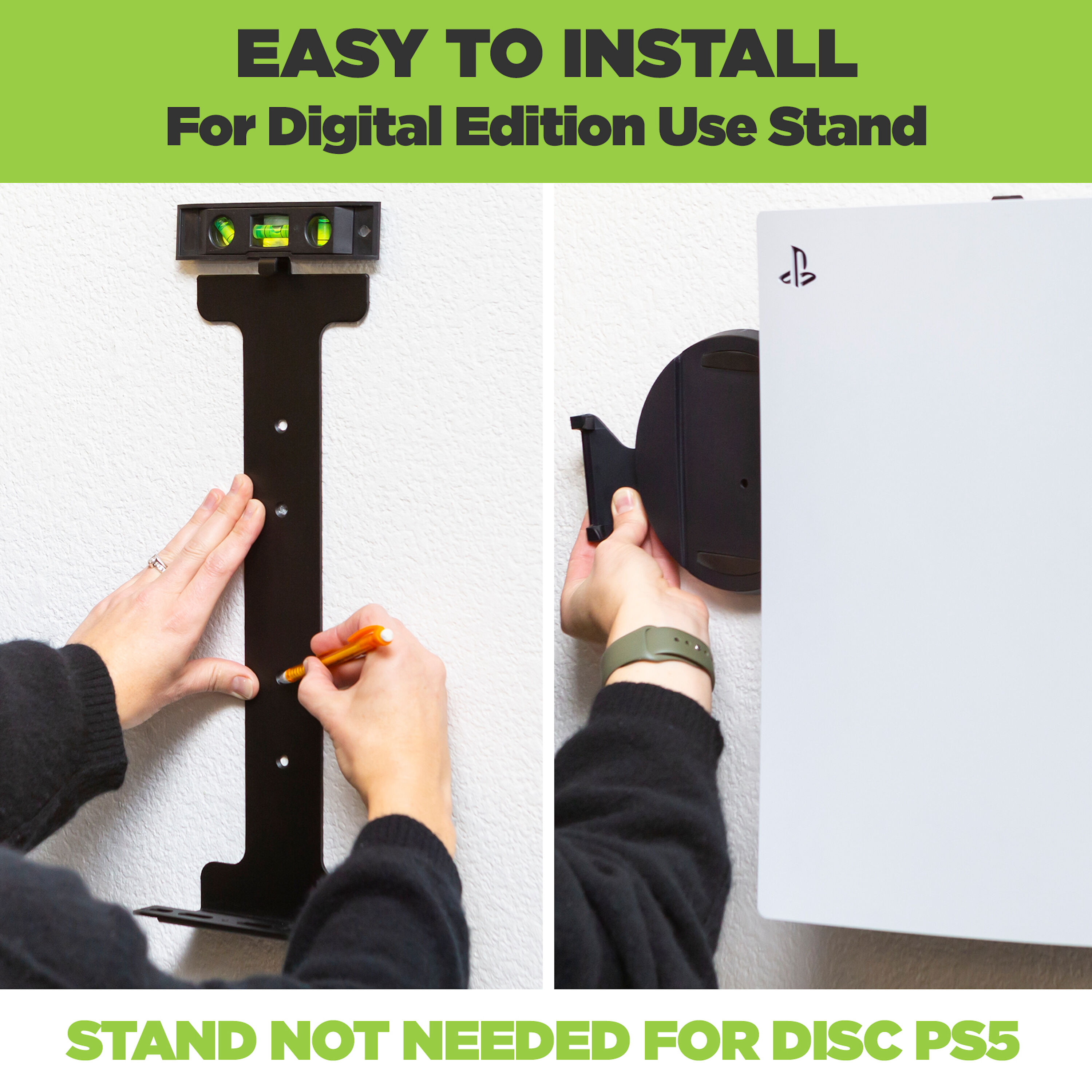 Wall bracket for PS5 SLIM version with Disc