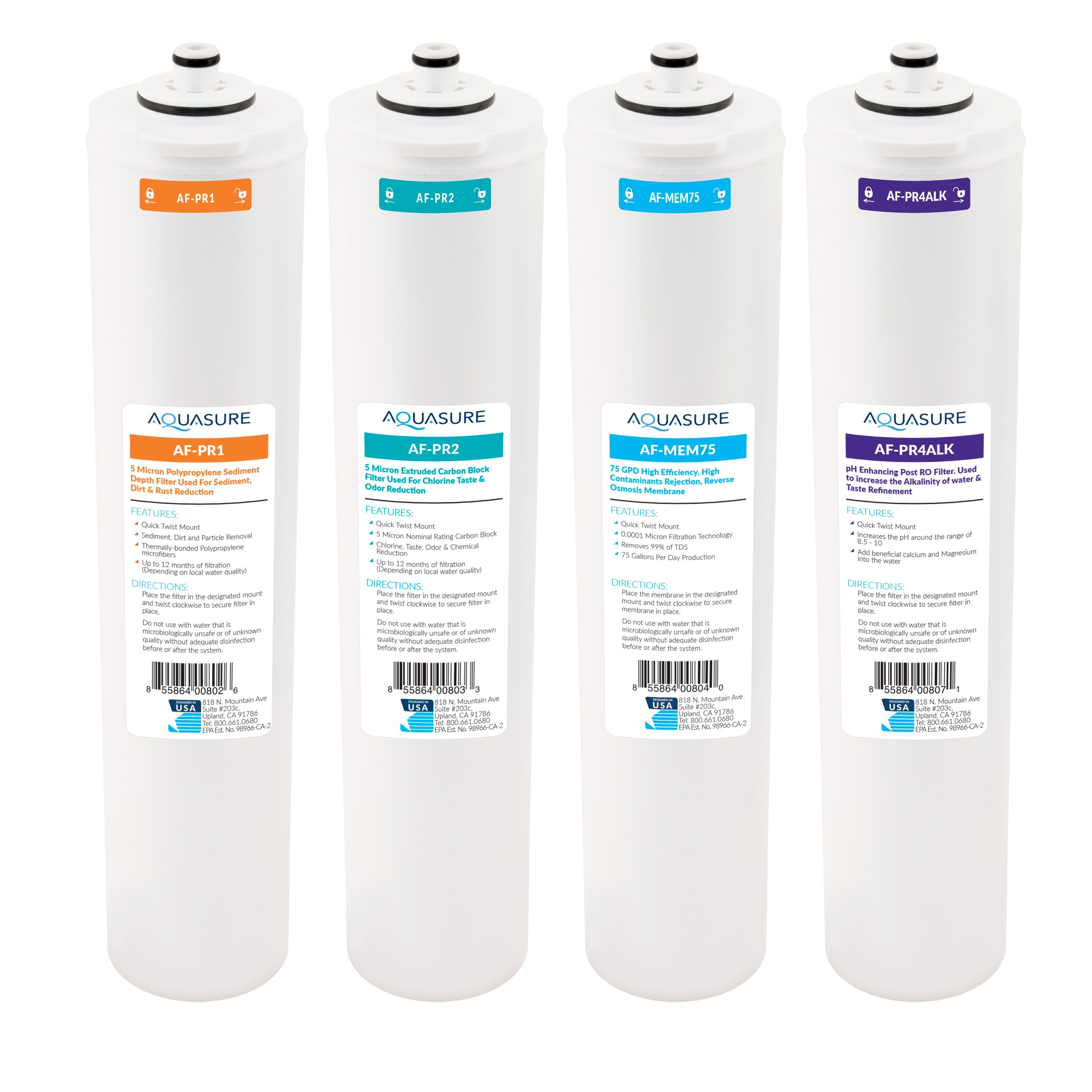 AQUASURE AF-CP75ALK Premier Alkaline Reverse osmosis Under sink Replacement Filter
