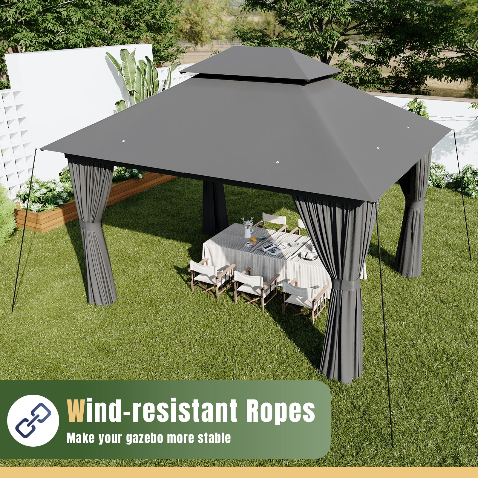 AOXUN AX-402G22 Wood-Resin-Gazebos - View #9