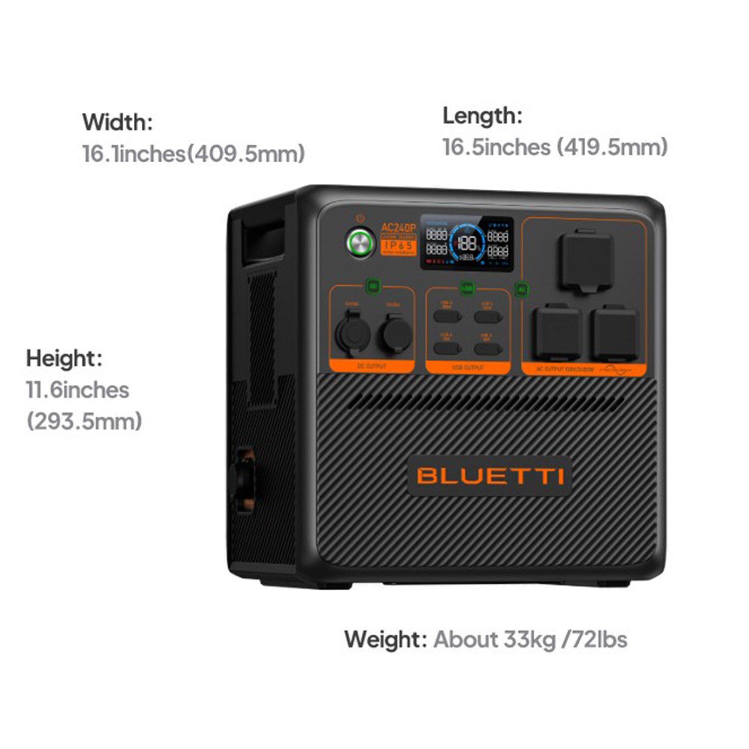 BLUETTI Premium Series 2400-Watt Portable Power Station in the 