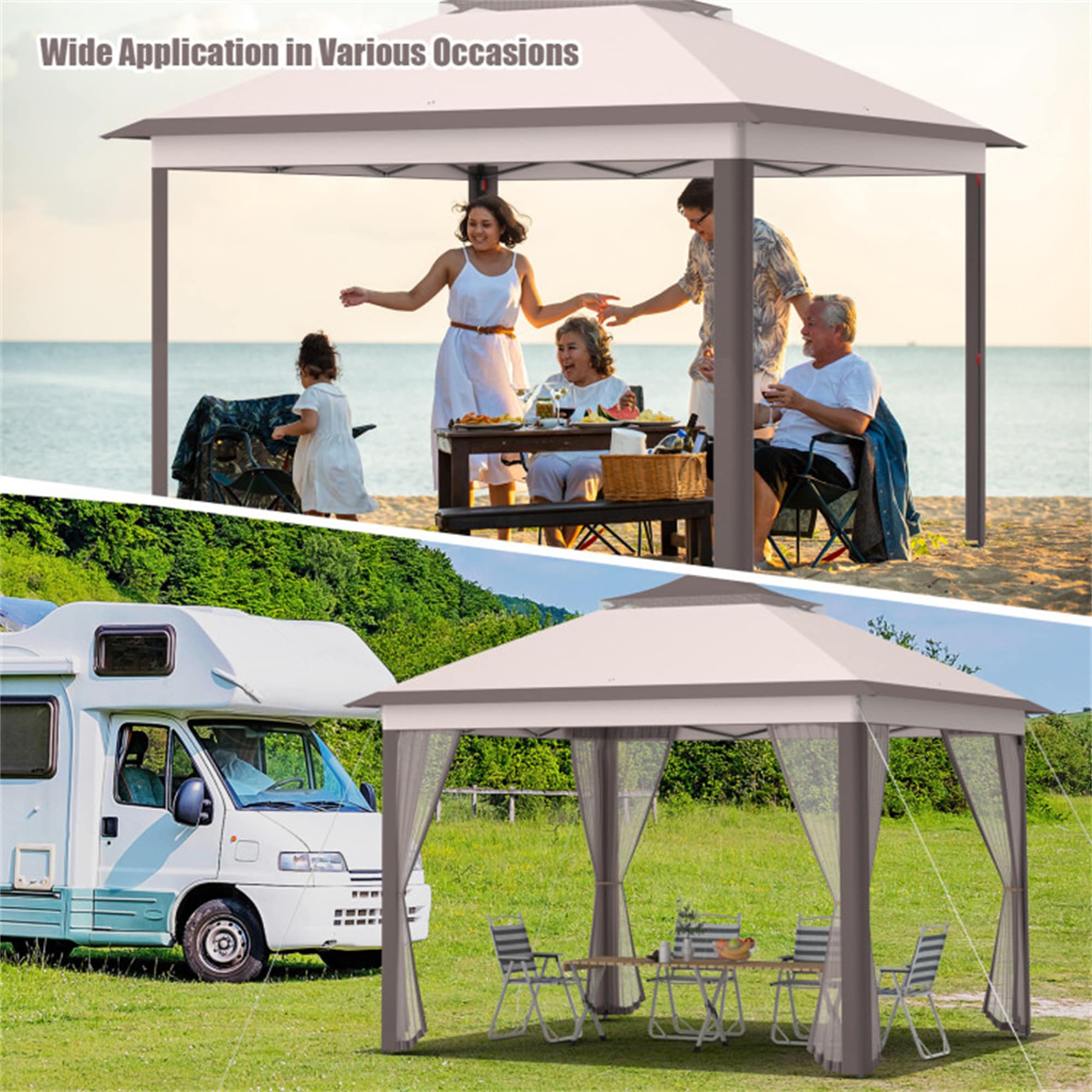 BABOOM BOM-10470BE-CO Wood-Resin-Gazebos - View #10
