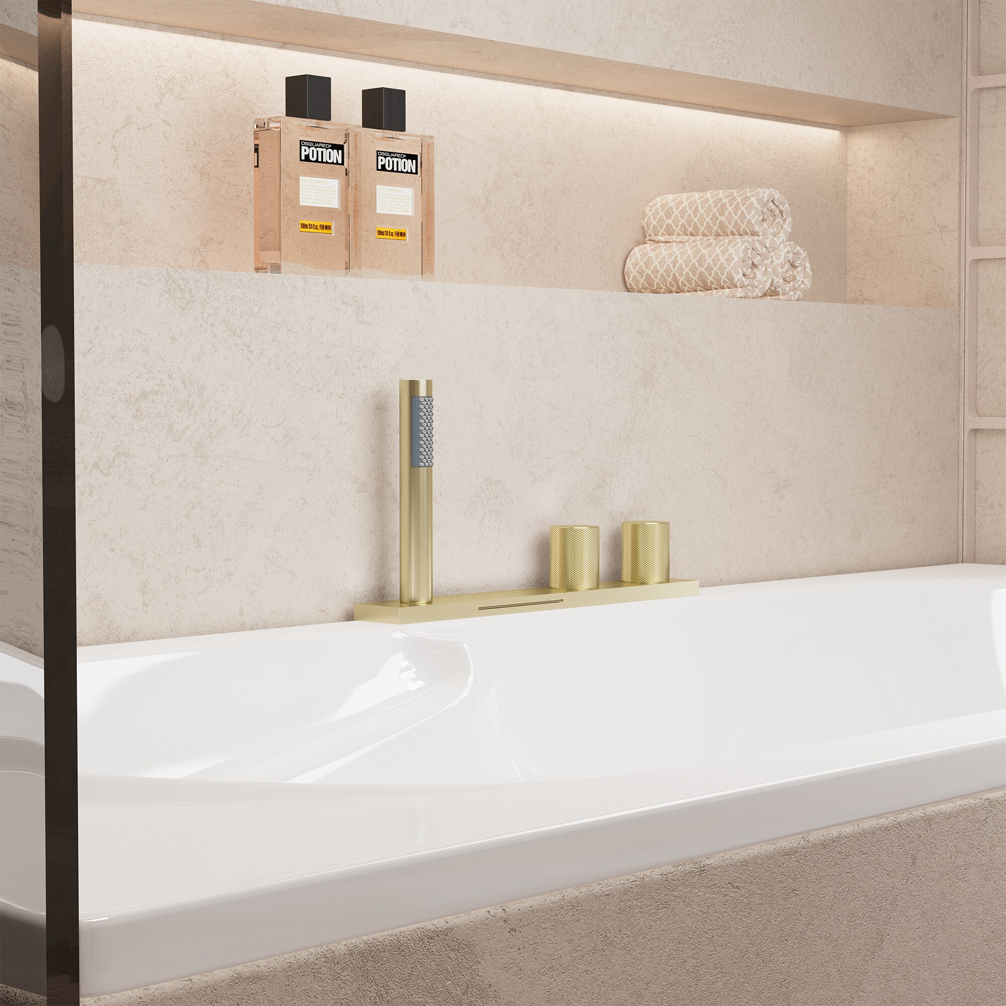 CASAINC TC05-ORB Roman-Tub-Faucets - View #3