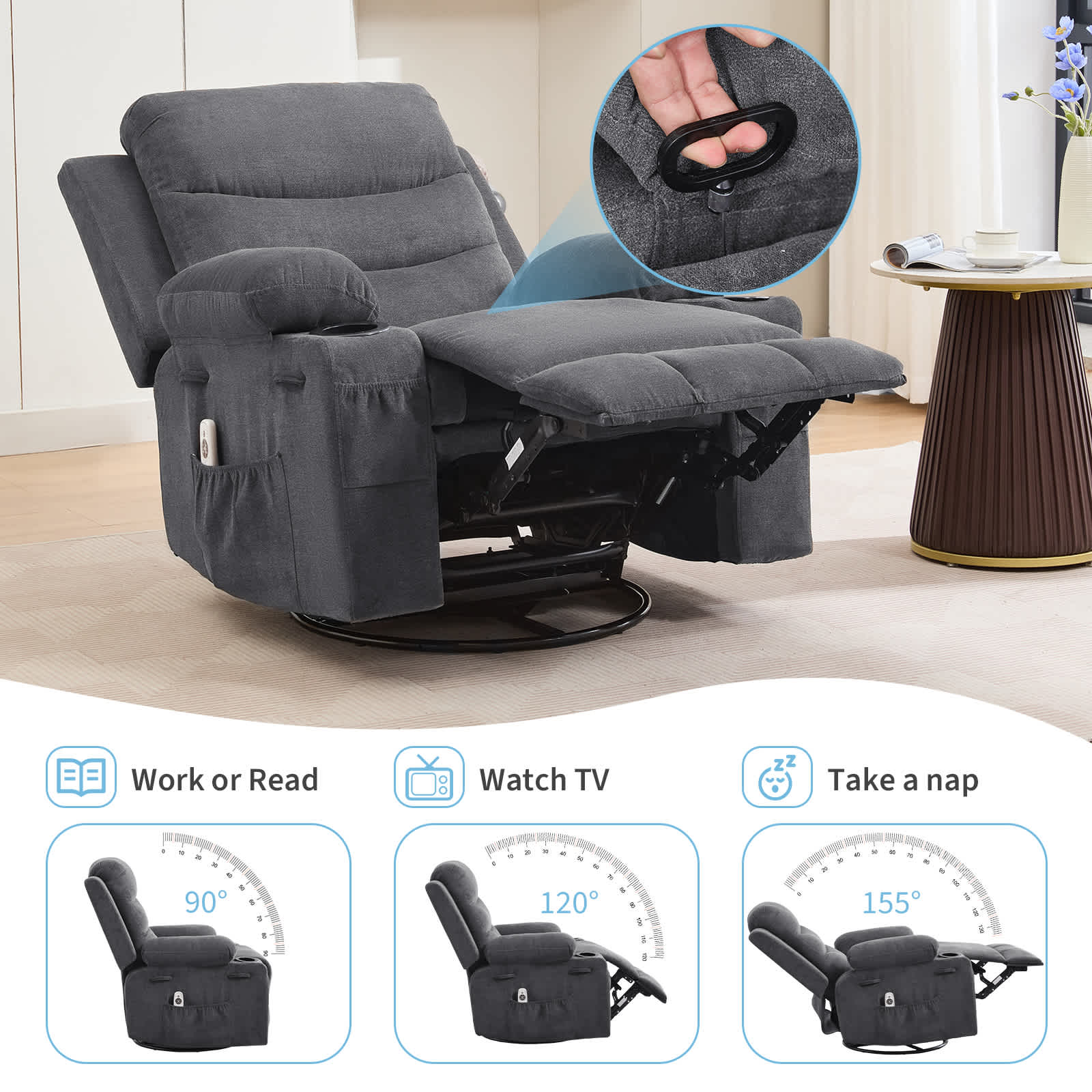Qeetex SUN-PHK-34BYNV75 recliners - View #3