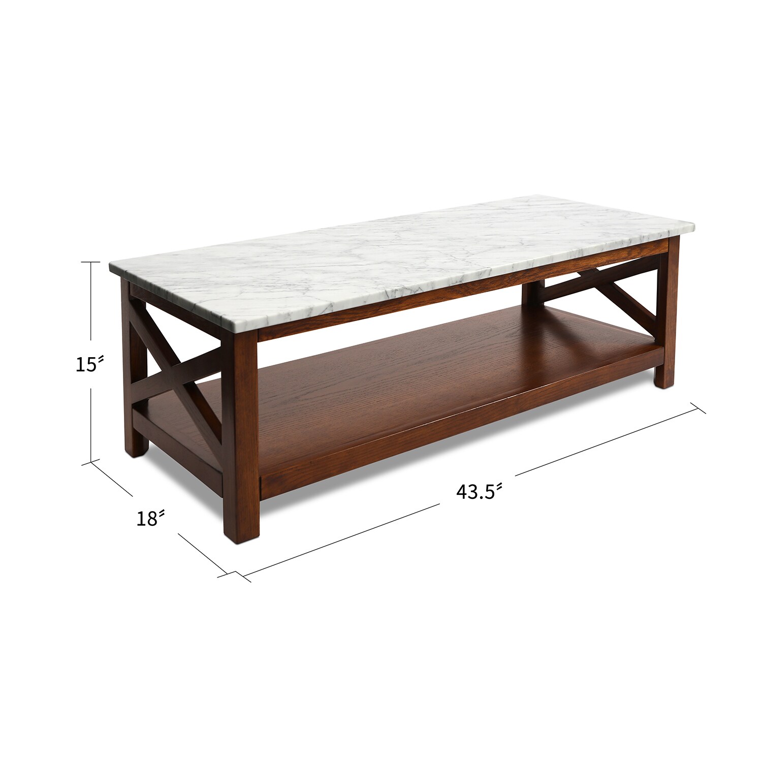 The Bianco Collection TBC-4060-PT1837-WHT Coffee-Tables - View #6