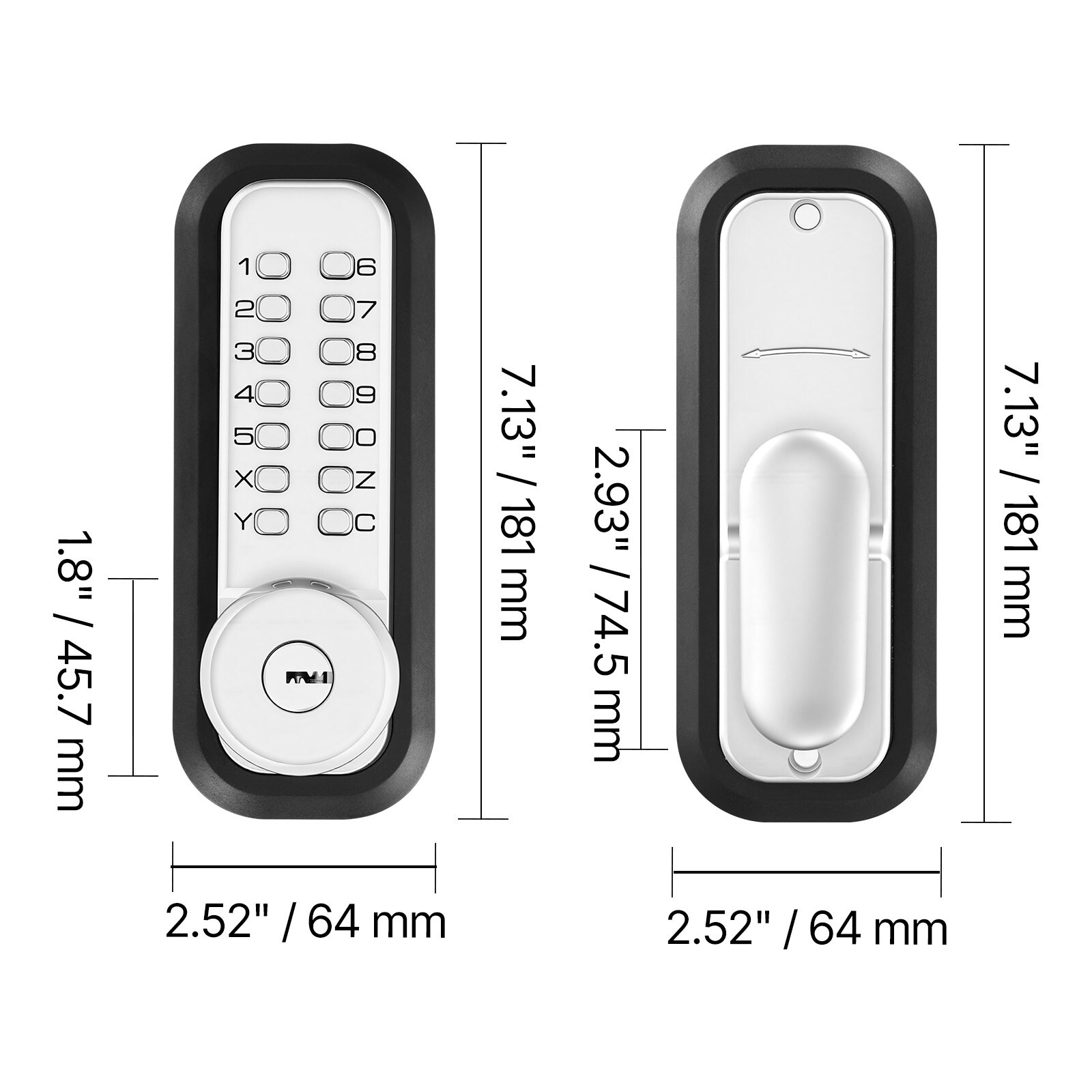 Mecale YAS-3QL01U Electronic-Door-Locks - View #11